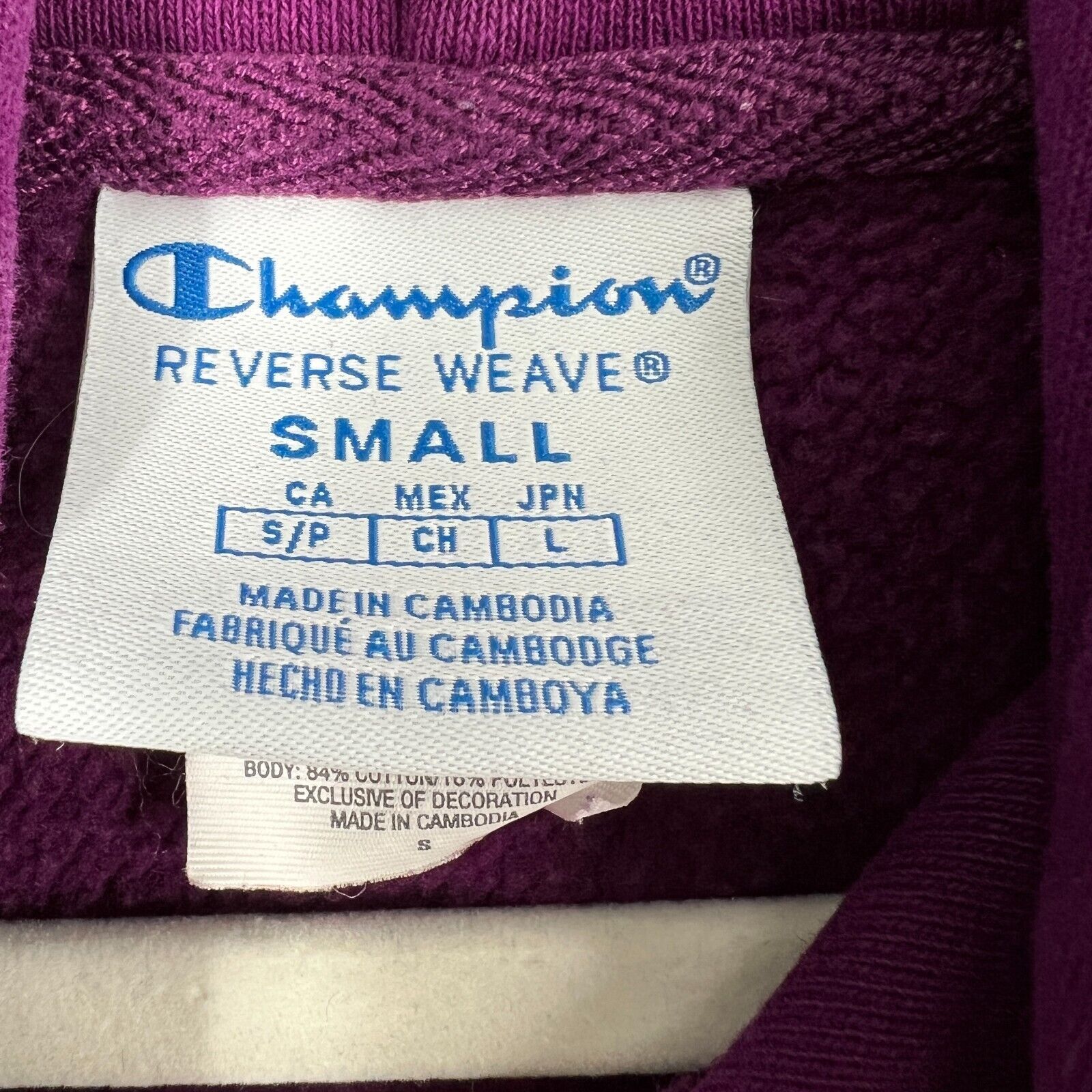 Champion Champion Reverse Weave Cropped Hoodie Sweatshirt Size S / US 4 / IT 40 - 9 Thumbnail