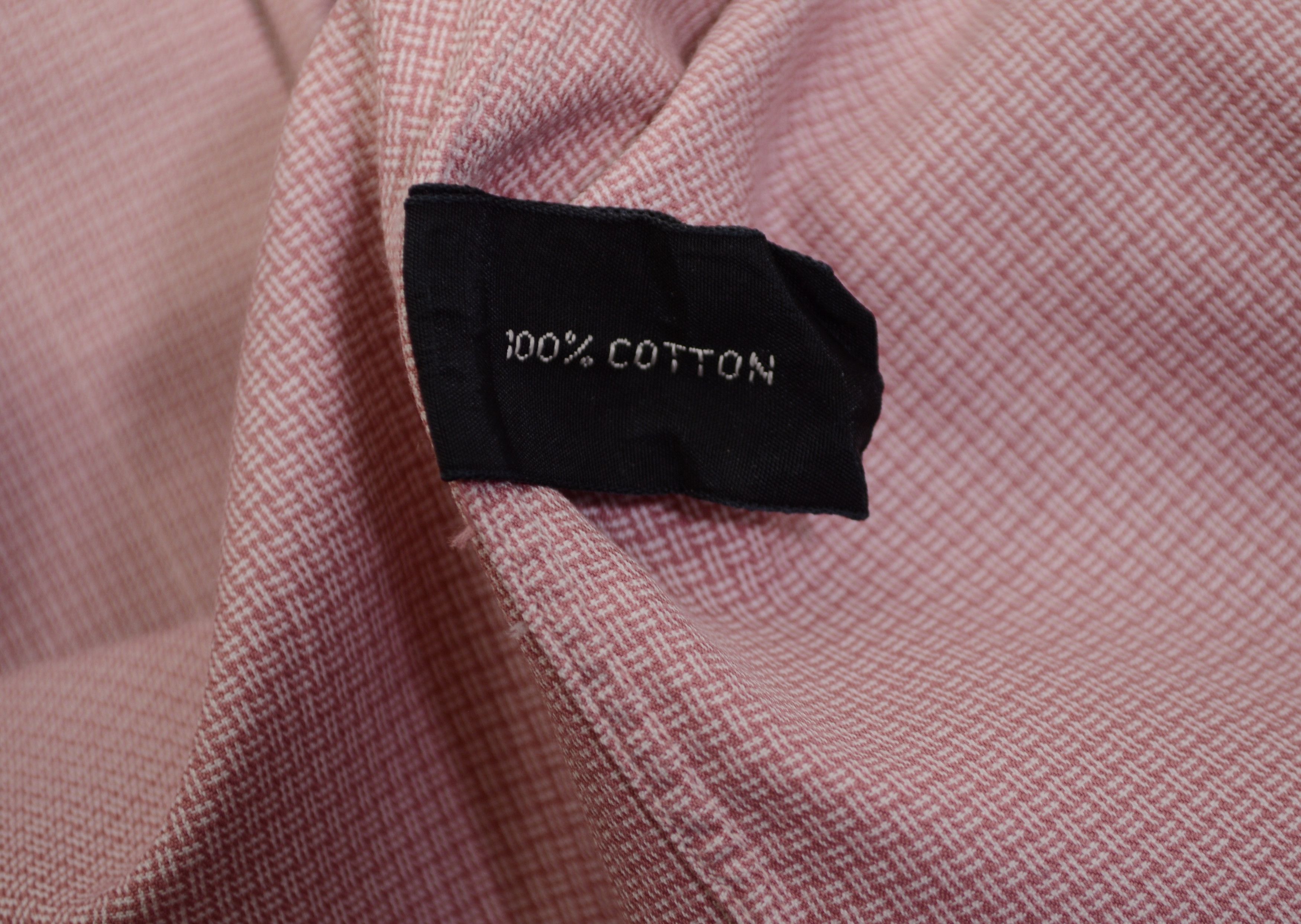 Tom Ford MTO Amazing Men's Tom Ford Shirt 48 Pink Cotton Italy Size US XXL / EU 58 / 5 - 12 Thumbnail