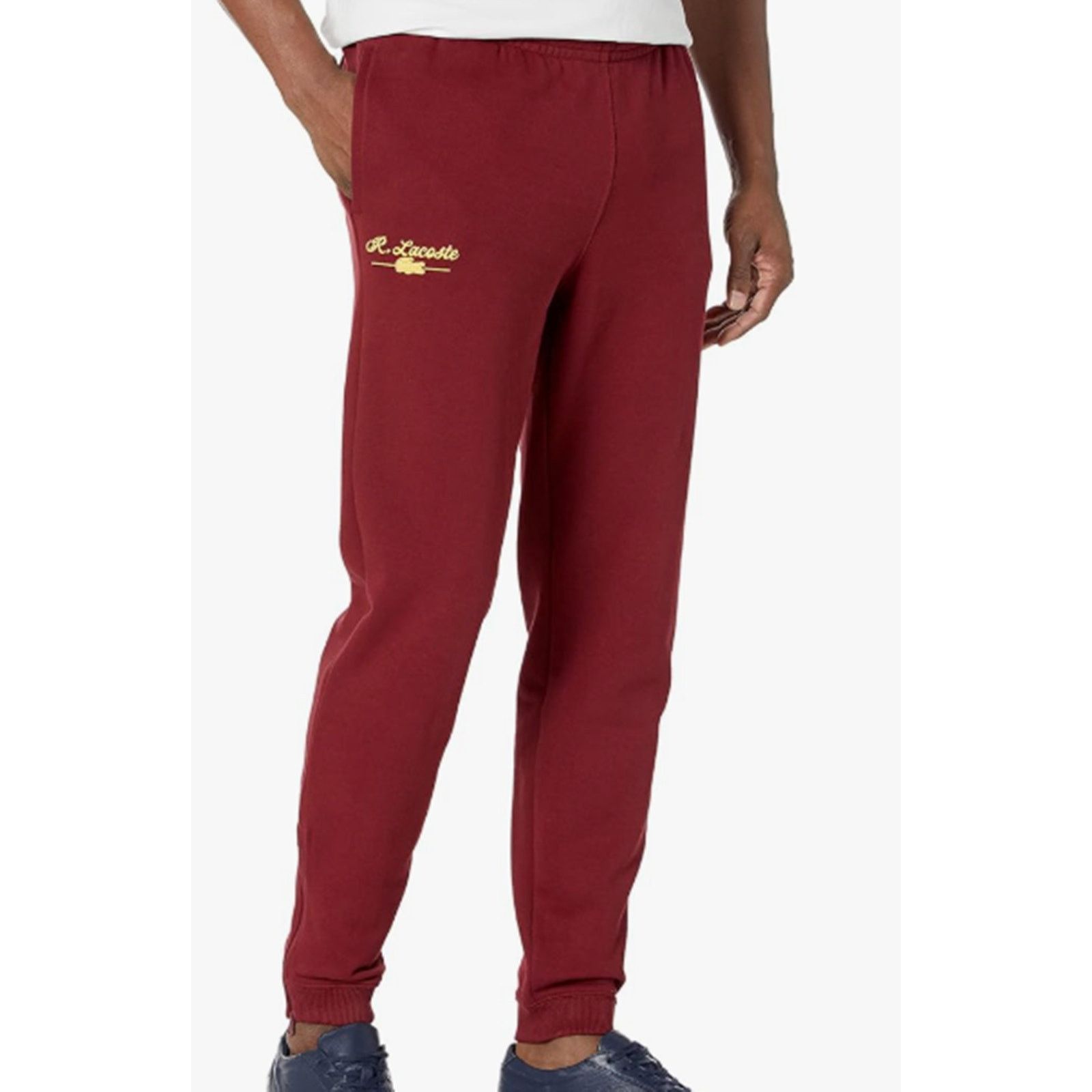 Lacoste Lacoste Men's R Graphic Joggers Sweatpants Pinot Noir RED XL Size US 36 / EU 52 - 1 Thumbnail