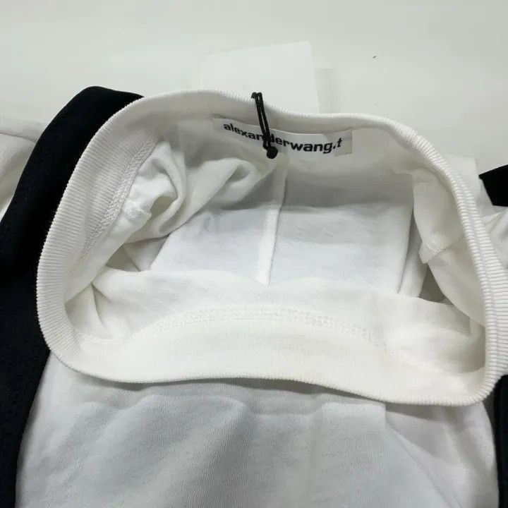 Alexander Wang Alexander Wang SS21 Cropped Twist Letter Tee - Size L / US 10 / IT 46 - 4 Thumbnail