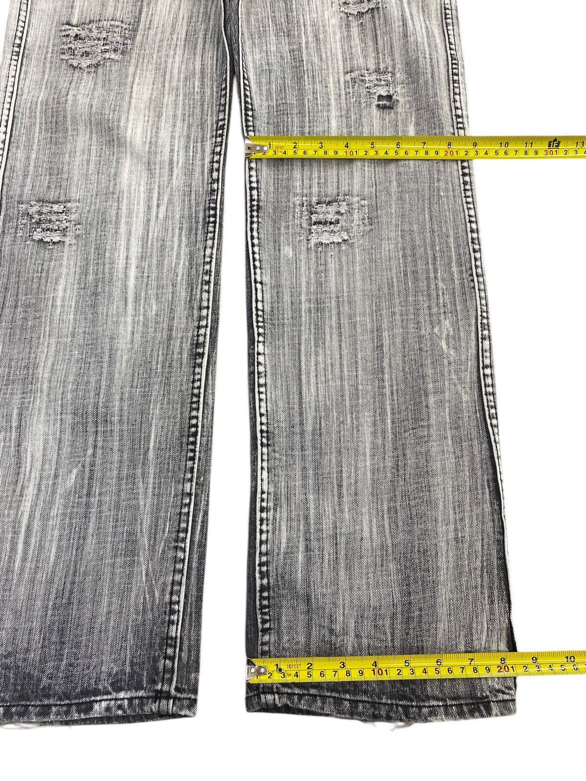 Japanese Brand Japanese Brand Black Acid Wash Style Ripped Jeans Size US 34 / EU 50 - 8 Thumbnail