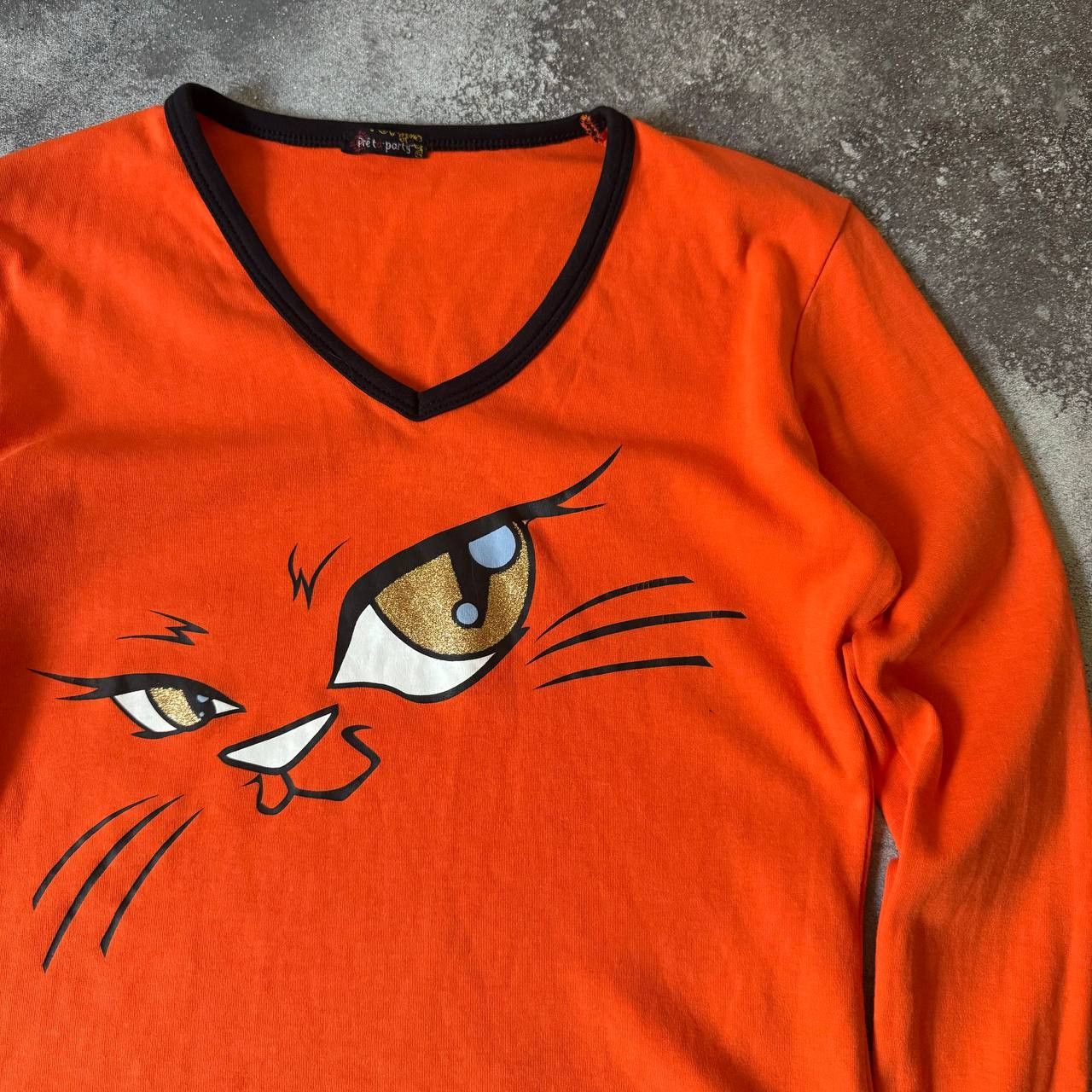 Hysteric Glamour × Japanese Brand × Vintage Y2K Vintage Super Cute Kitty Long Sleeve Top Size M / US 6-8 / IT 42-44 - 4 Thumbnail