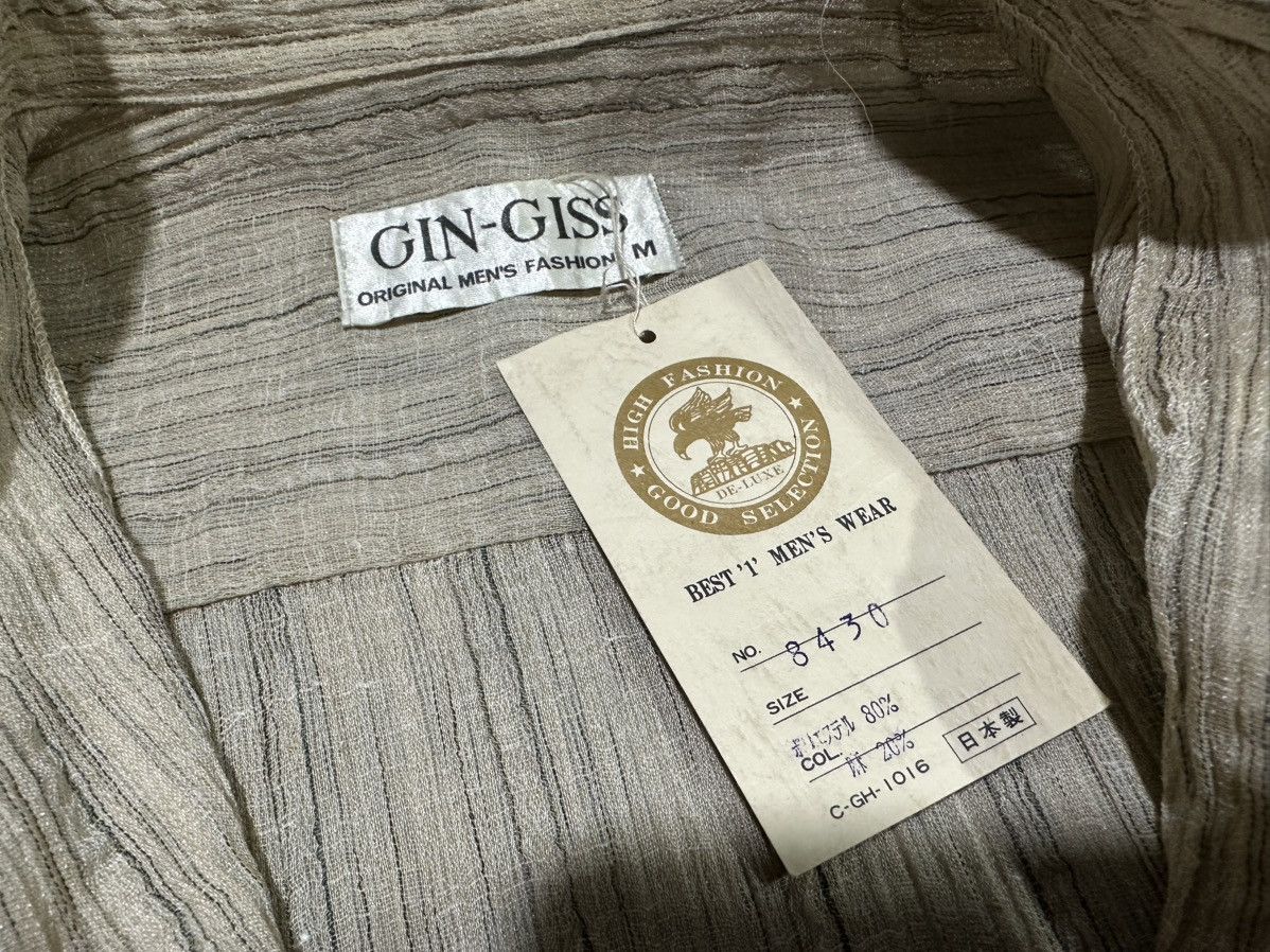 Japanese Brand 🔥Nice Vintage Japanese Pleated Shirt Solid Textured Size US L / EU 52-54 / 3 - 8 Thumbnail