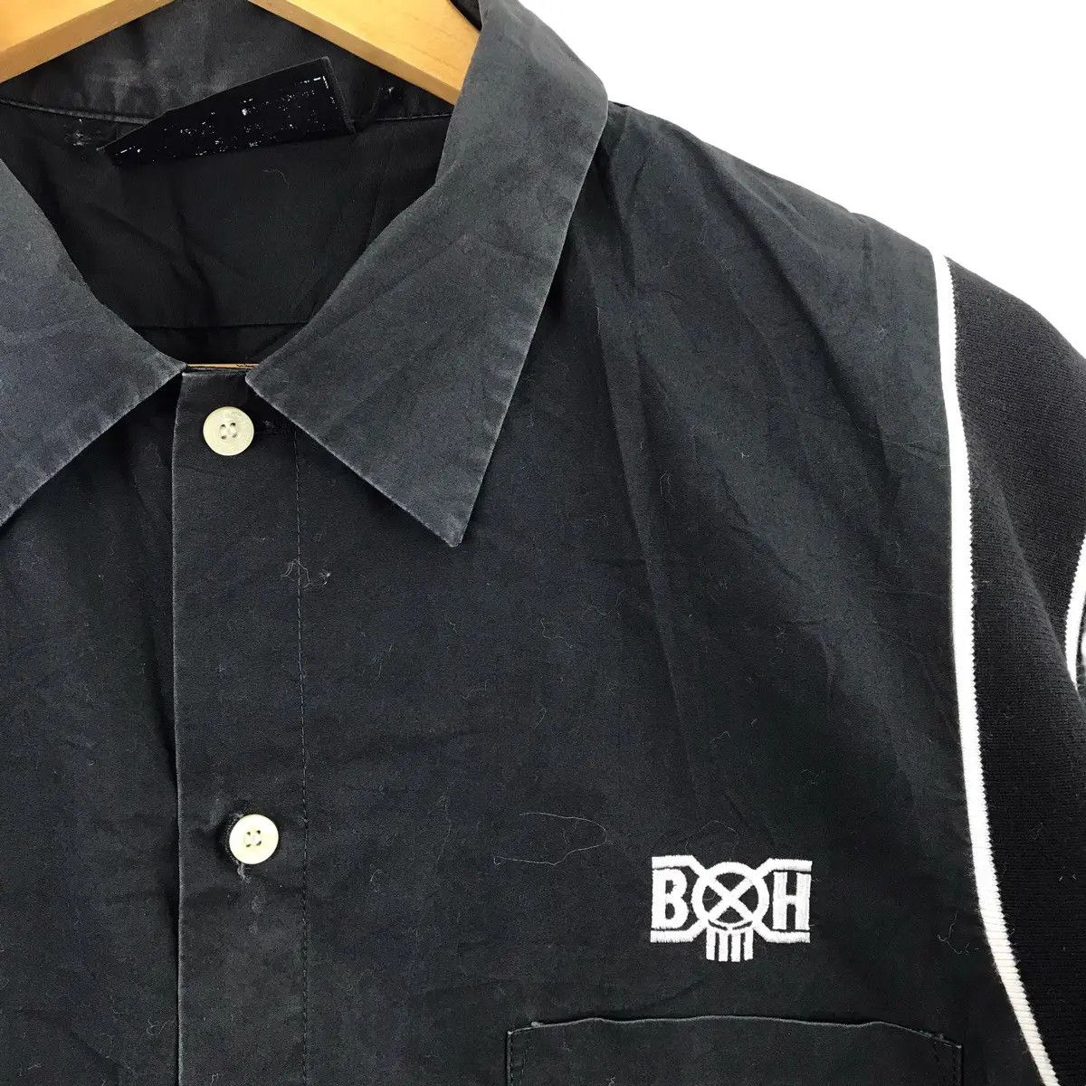 Vtg BOUNTY HUNTER Skate Hikaru Iwanaga Distress Shirt Punk