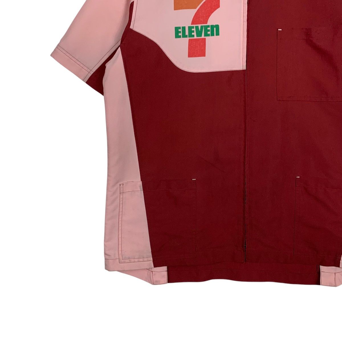 Japanese Brand 7-ELEVEN Short Sleeve Uniform Jacket Work Jacket #2033-C88 Size US L / EU 52-54 / 3 - 3 Thumbnail