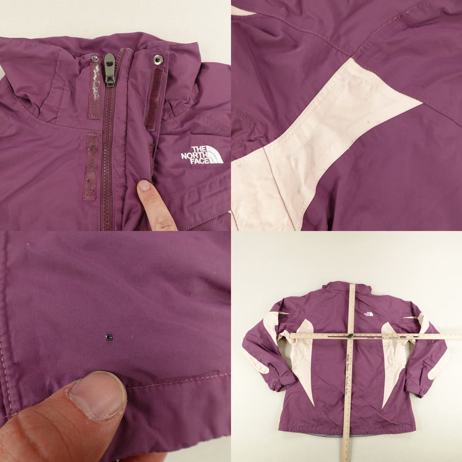 The North Face VINTAGE The North Face Jacket Womens XL Purple Waterproof HyVent Coat Full Zip Outdoor Windbreaker Womens Size XL / US 12-14 / IT 48-50 - 8 Thumbnail