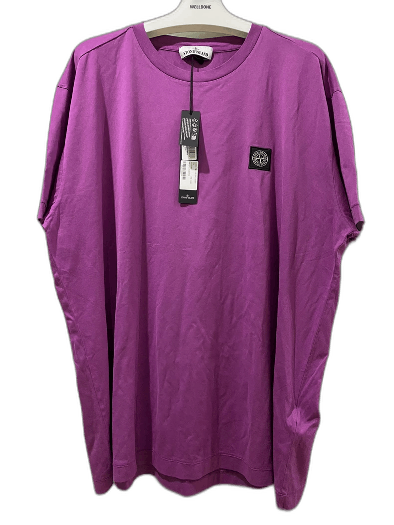 Stone Island Stone Island Purple Round Neck Short Sleeve T-Shirt-yf Size US XXL / EU 58 / 5 - 1 Thumbnail