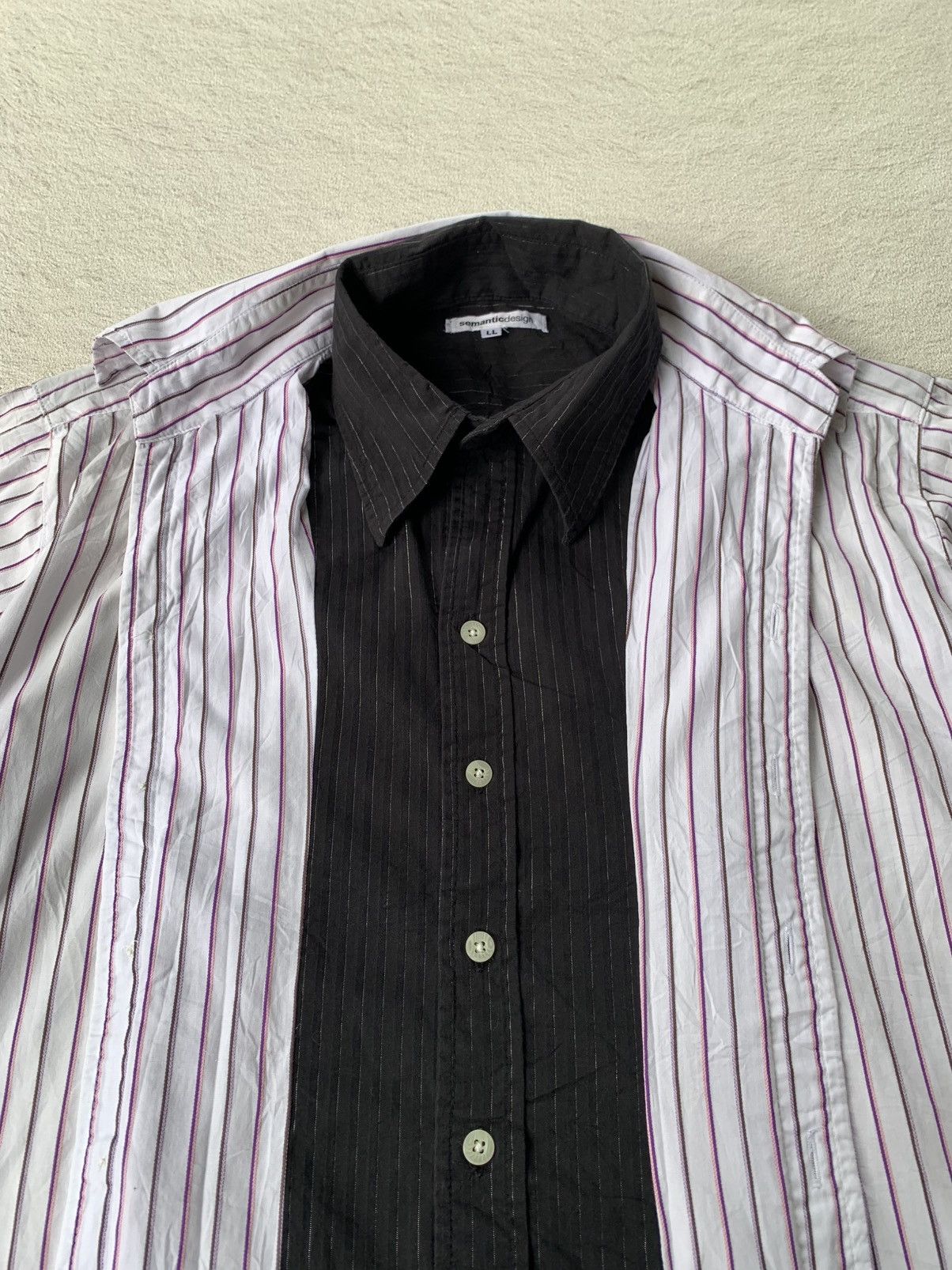 semanticdesign 2000s Semanticdesign Double Collar Button Shirt Size US L / EU 52-54 / 3 - 3 Thumbnail