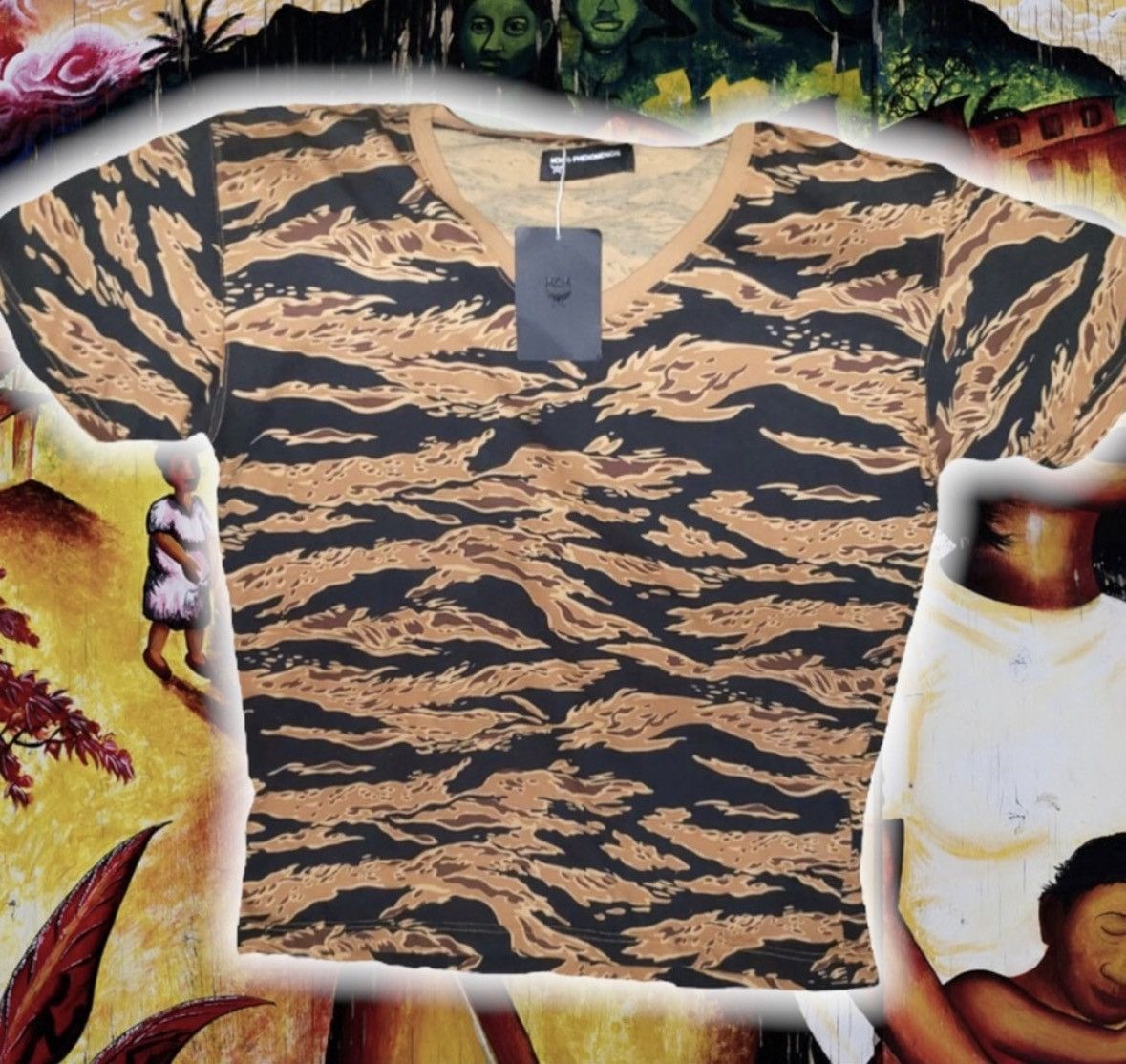 MCM 💎 ViNTaGe 💎 McM ❌ PHeNoMeNoN TiGeR 🐅 FLaMe 🔥 tee👕 Size US L / EU 52-54 / 3 - 2 Thumbnail