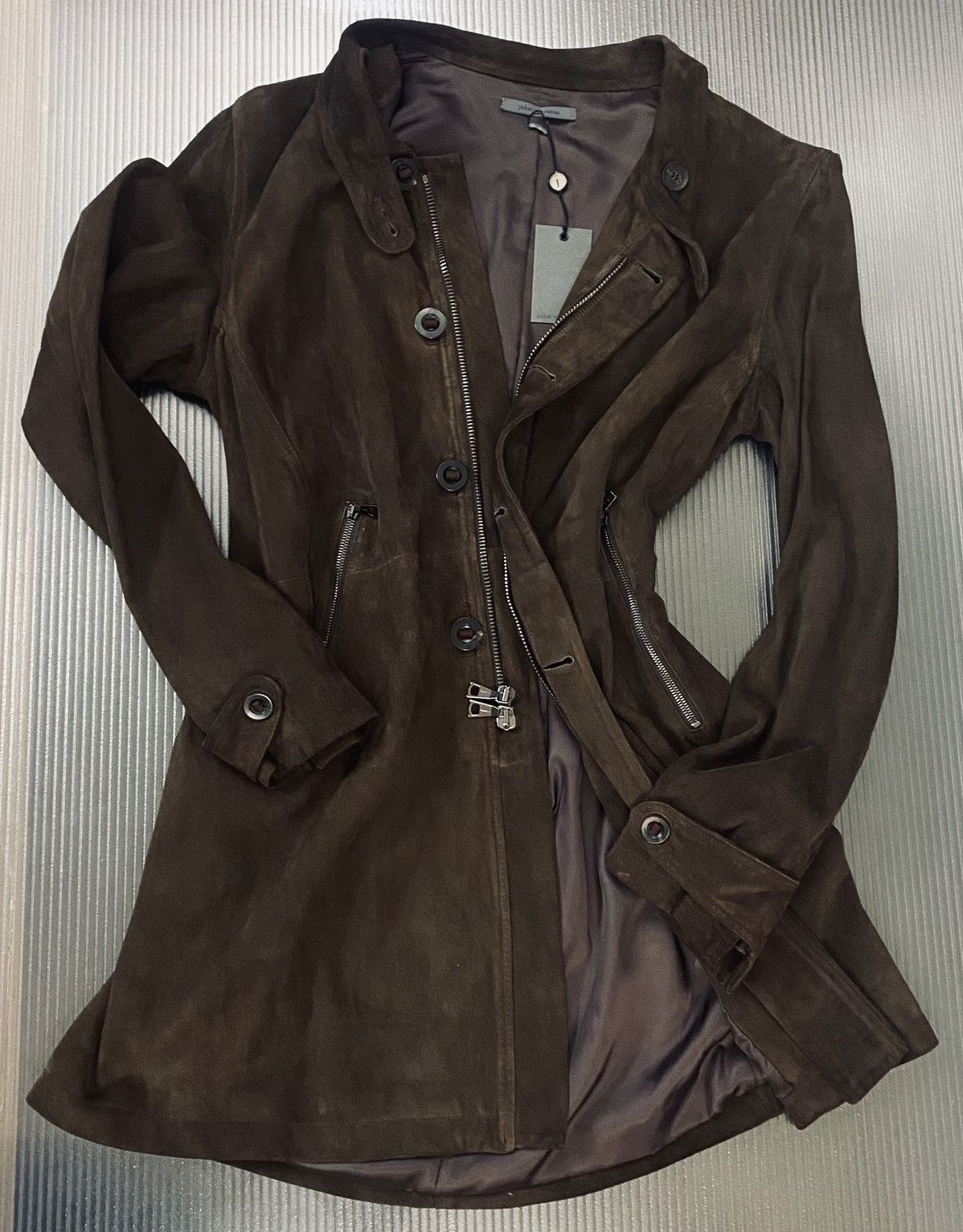 John Varvatos John Varvatos 🇺🇸 espresso goatskin Morrison coat 52 NEW Size US L / EU 52-54 / 3 - 1 Thumbnail