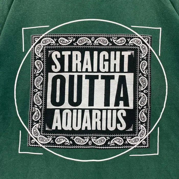 Vintage STRAIGHT OUTTA AQUARIUS Japanese Hip Hop Rap Tee Shirt Size US XL / EU 56 / 4 - 3 Thumbnail
