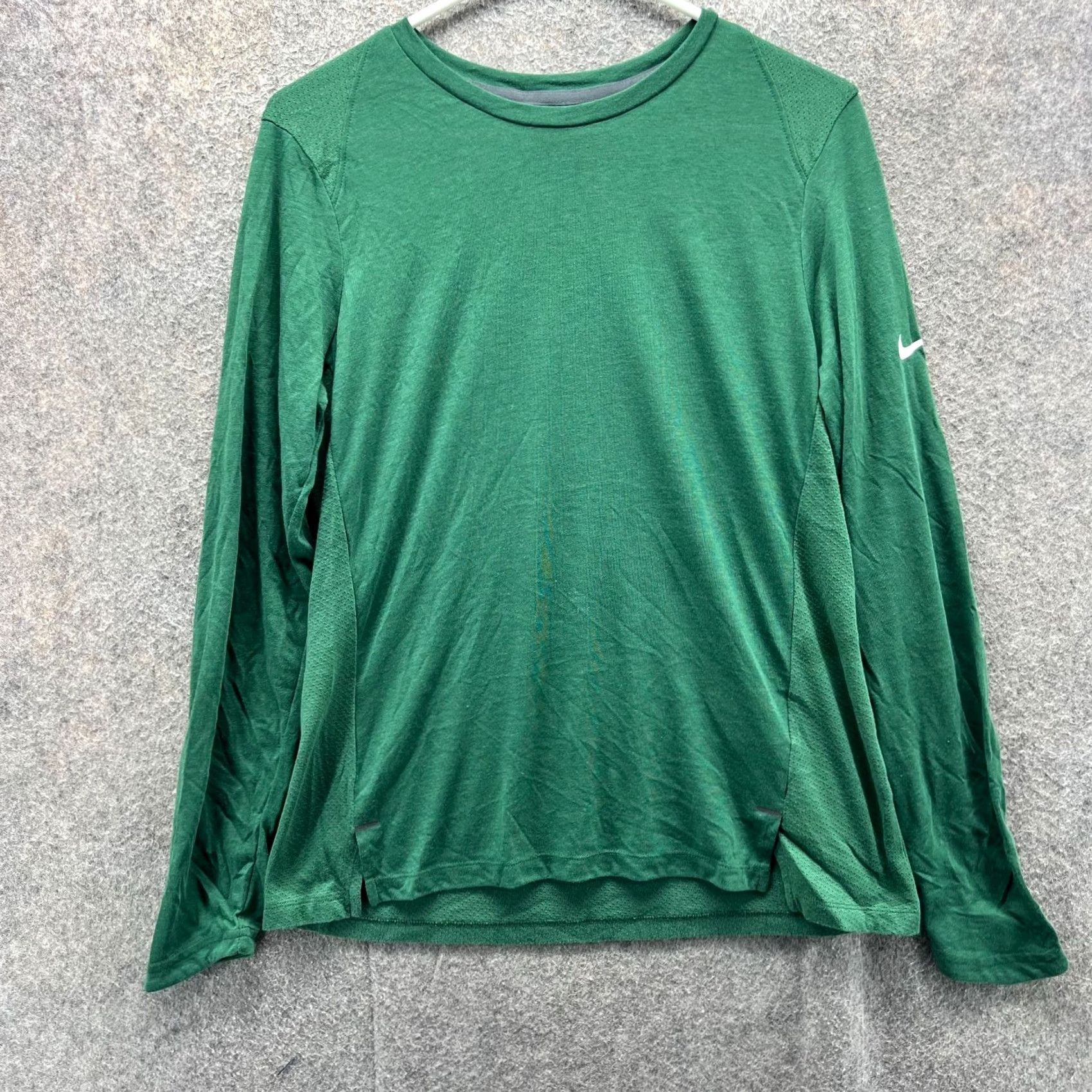 Nike Nike Shirt Mens Medium Green Dri-Fit Athletic Long Sleeve Crewneck Shirt Size US M / EU 48-50 / 2 - 2 Thumbnail