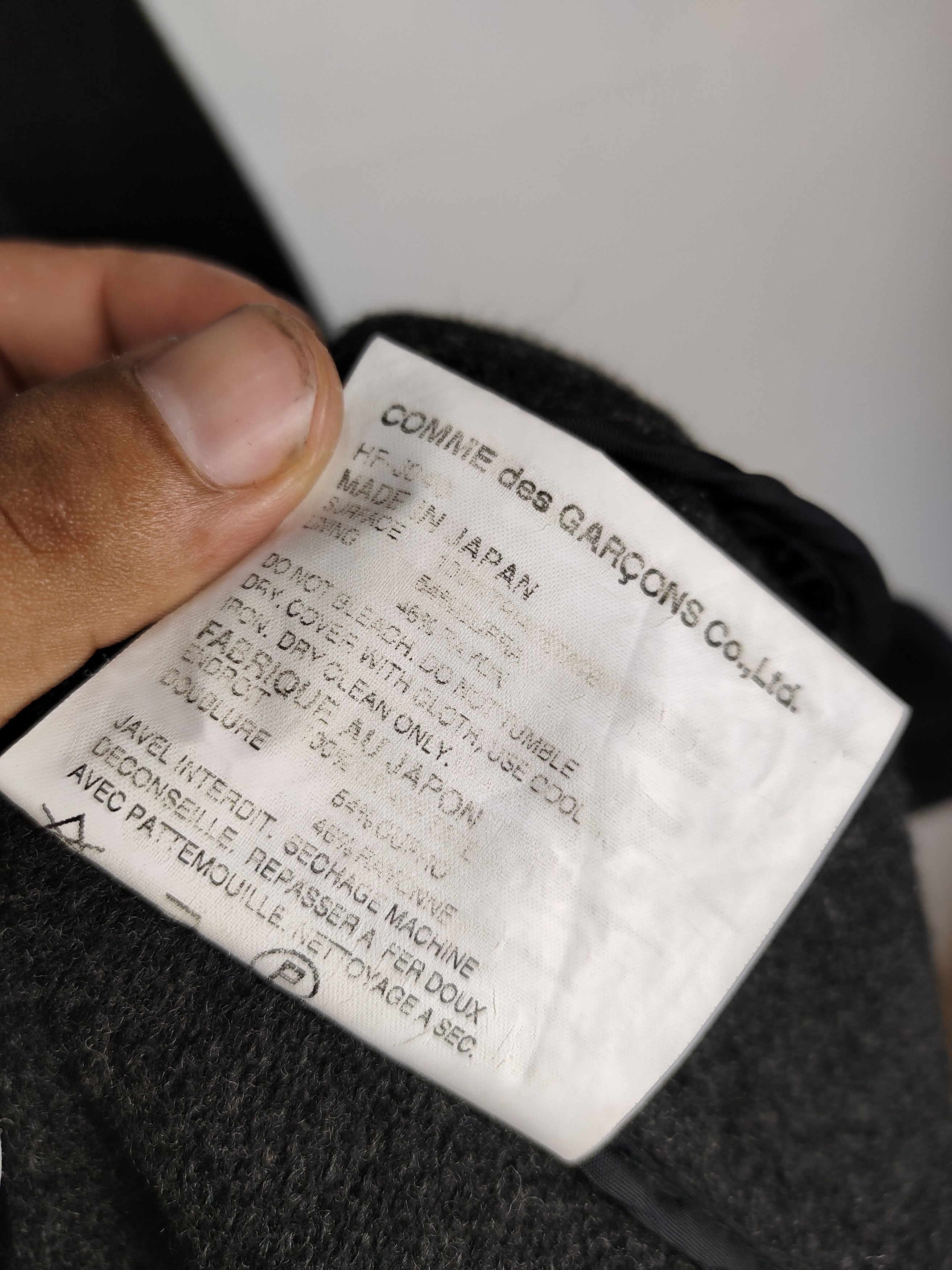 Comme des Garcons Homme × Vintage Vintage Comme Des Garçons Homme Long Coat Wool Size US M / EU 48-50 / 2 - 5 Thumbnail