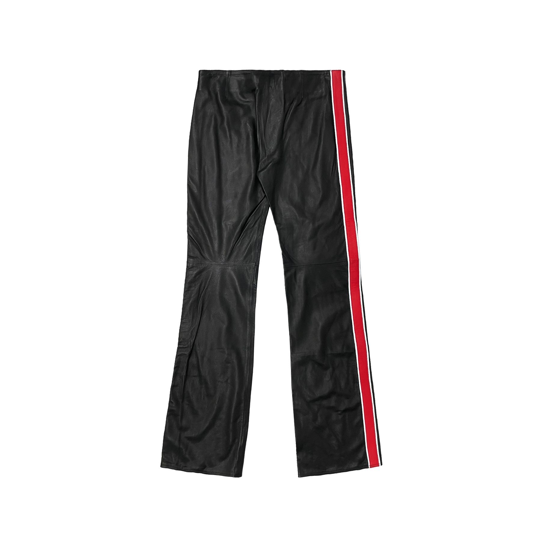 Chrome Hearts Chrome Hearts Flame Knee Red Stripe Leather Pants Size 28" / US 6 / IT 42 - 2 Thumbnail