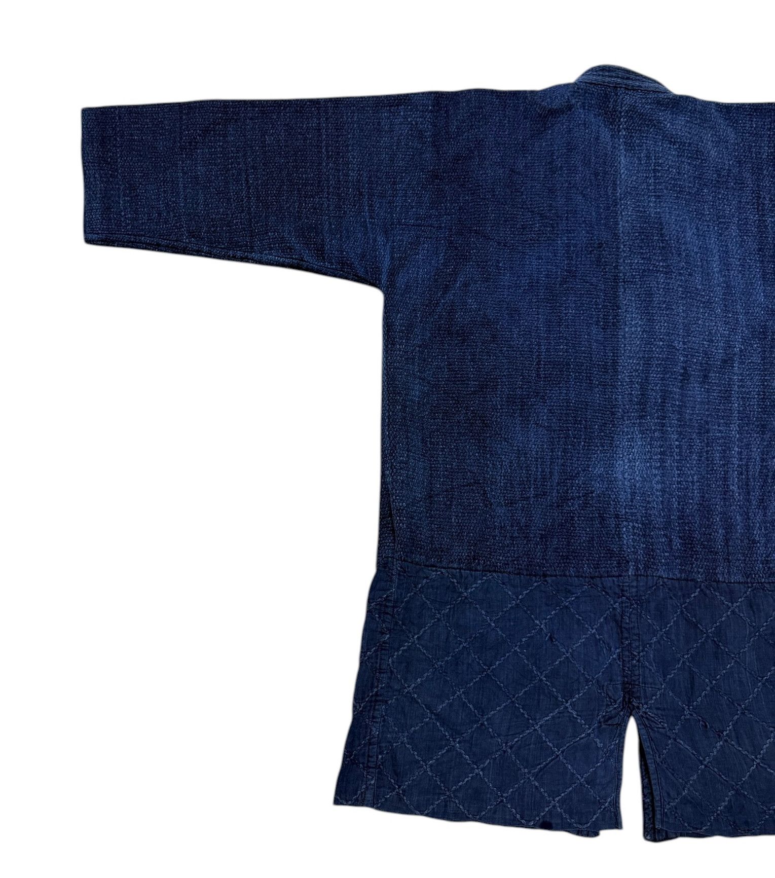 Indigo Vintage Kimono Kendo Sashiko Blue Indigo Noragi Denim Jacket Size US M / EU 48-50 / 2 - 8 Thumbnail