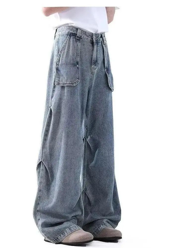 Japanese Brand Hip hop pocket loose wide leg jeans Size US 32 / EU 48 - 2 Thumbnail
