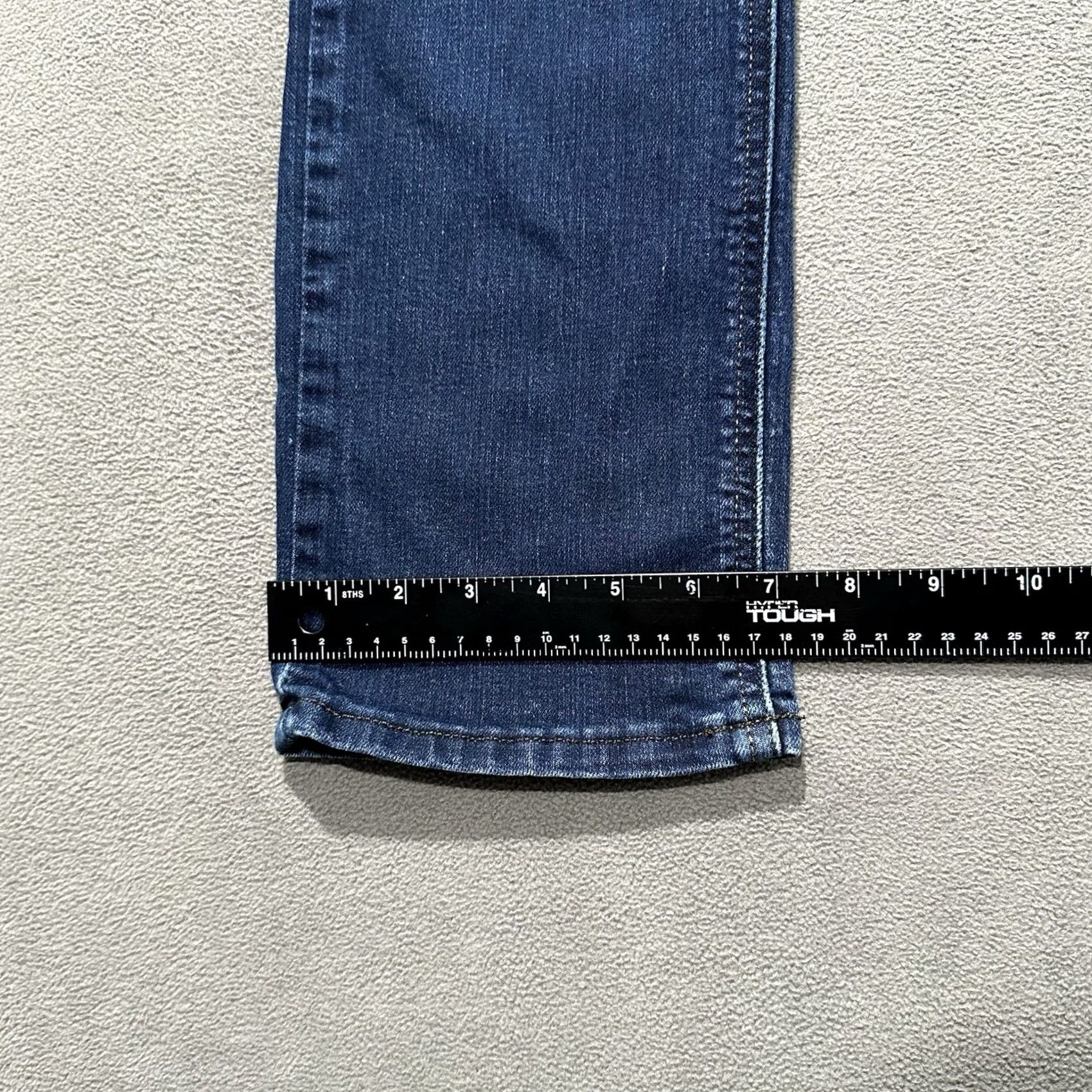 Lee Lee Jeans Womens 10 Blue Denim Regular Fit Straight Leg Mid Rise Dark Size 32" / US 10 / IT 46 - 7 Thumbnail