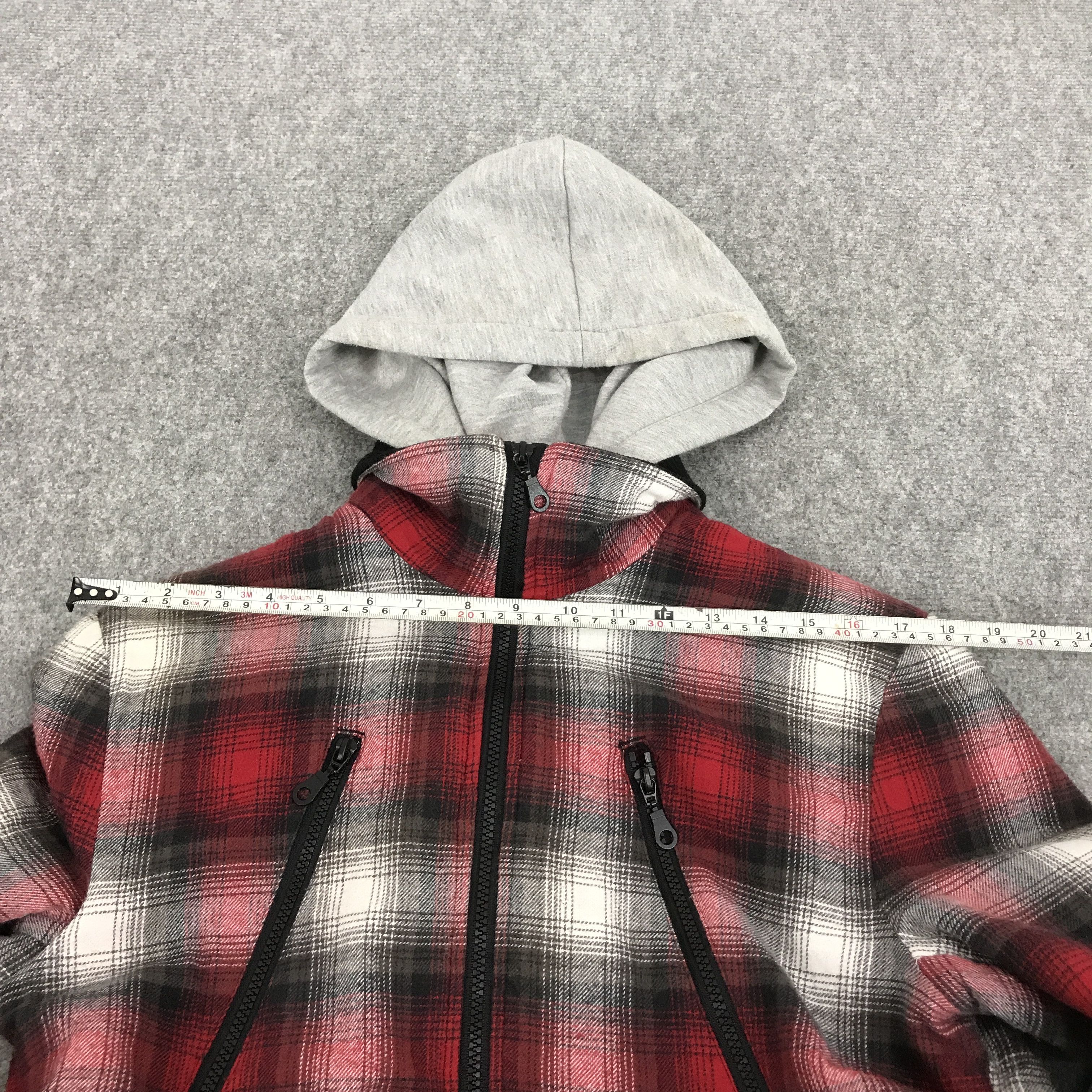In The Attic × Japanese Brand in the attic japan punk flannal zipper jacket hoodie style Size US L / EU 52-54 / 3 - 9 Thumbnail