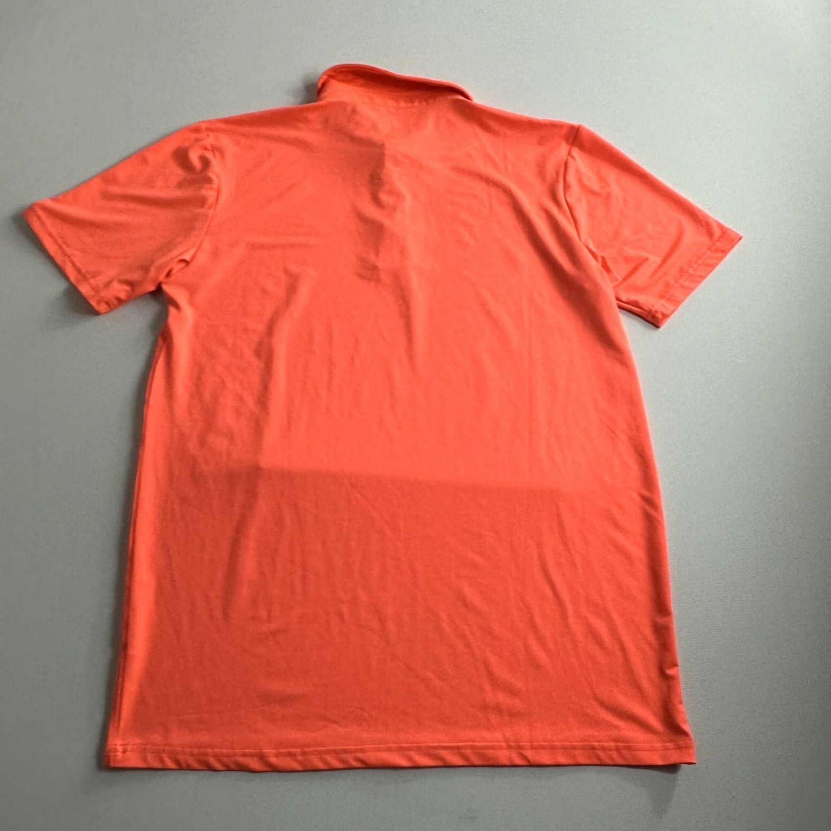 Vintage Proud 90 Mens Polo Shirt Short Sleeve Golf Neon Orange Stretch Solid S Adult Mens Size US S / EU 44-46 / 1 - 2 Thumbnail