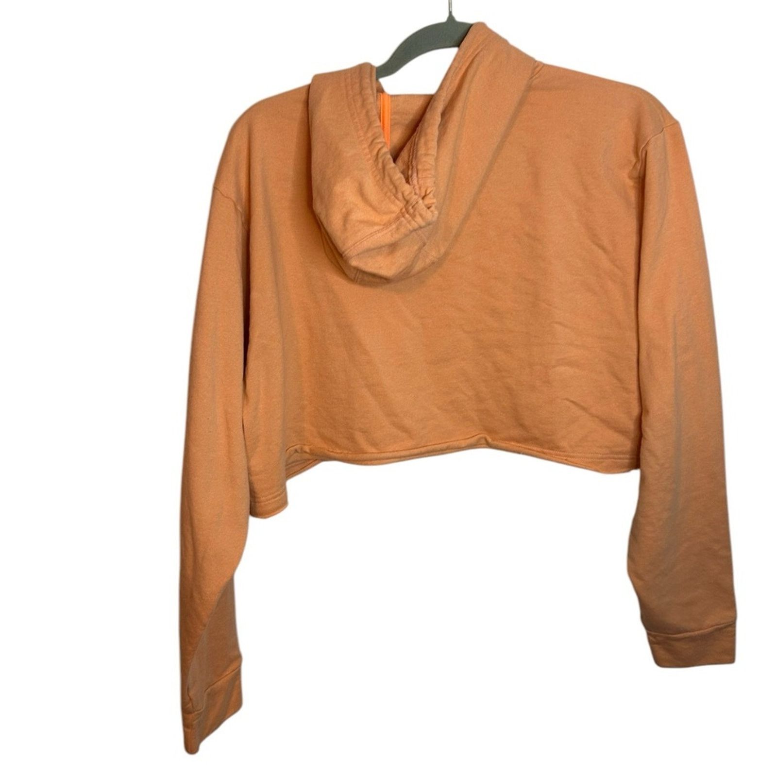 Adidas Adidas Orange 3 Bar Cropped Hoodie Size M / US 6-8 / IT 42-44 - 2 Thumbnail