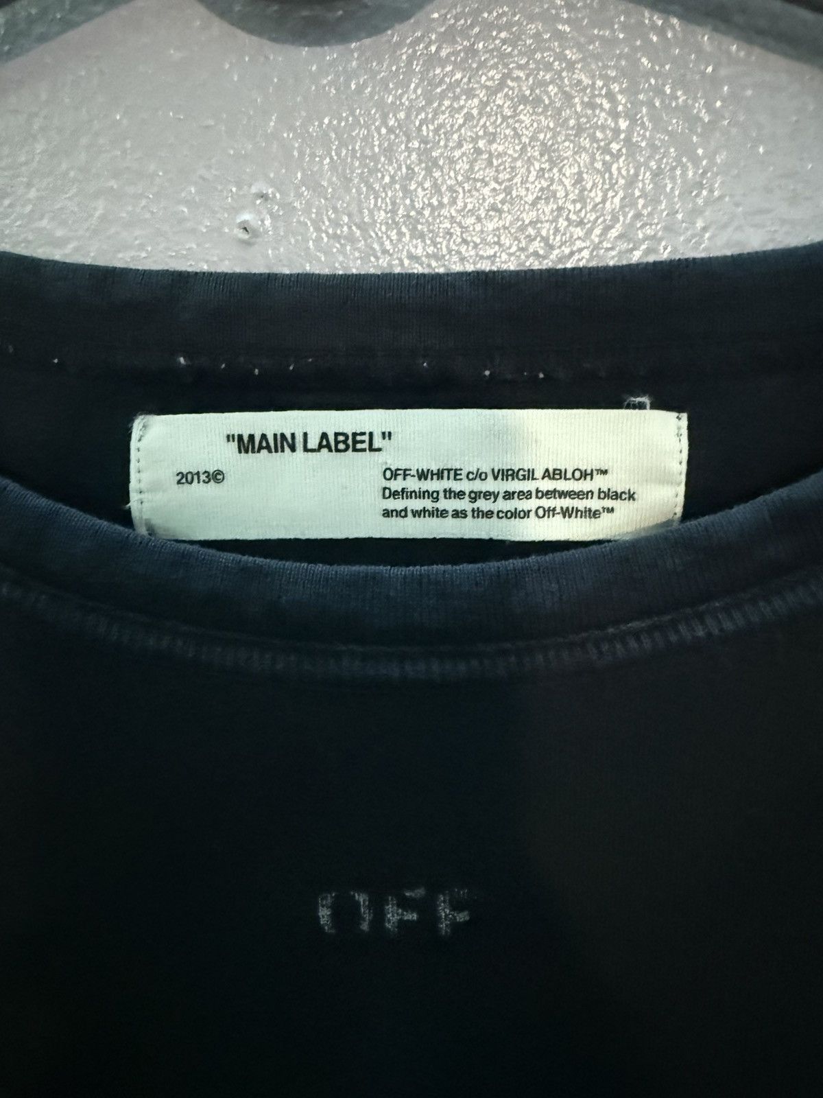 Off-White Black Off-White Tee Size US L / EU 52-54 / 3 - 3 Thumbnail