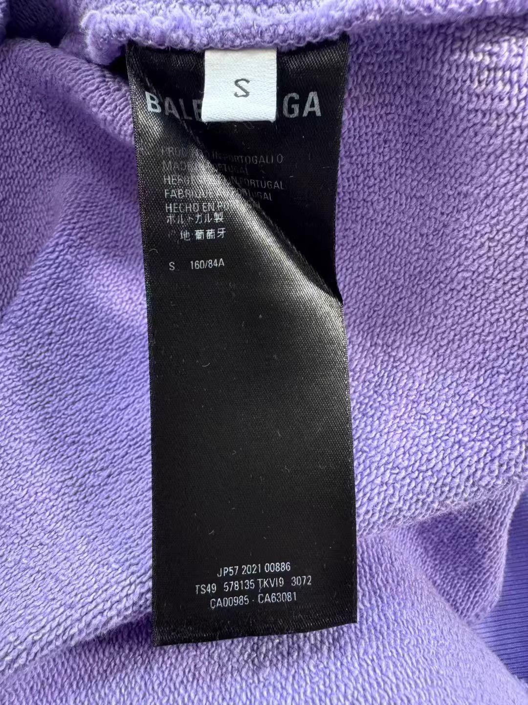 Balenciaga Taro Purple Cola Embroidery Hoodie