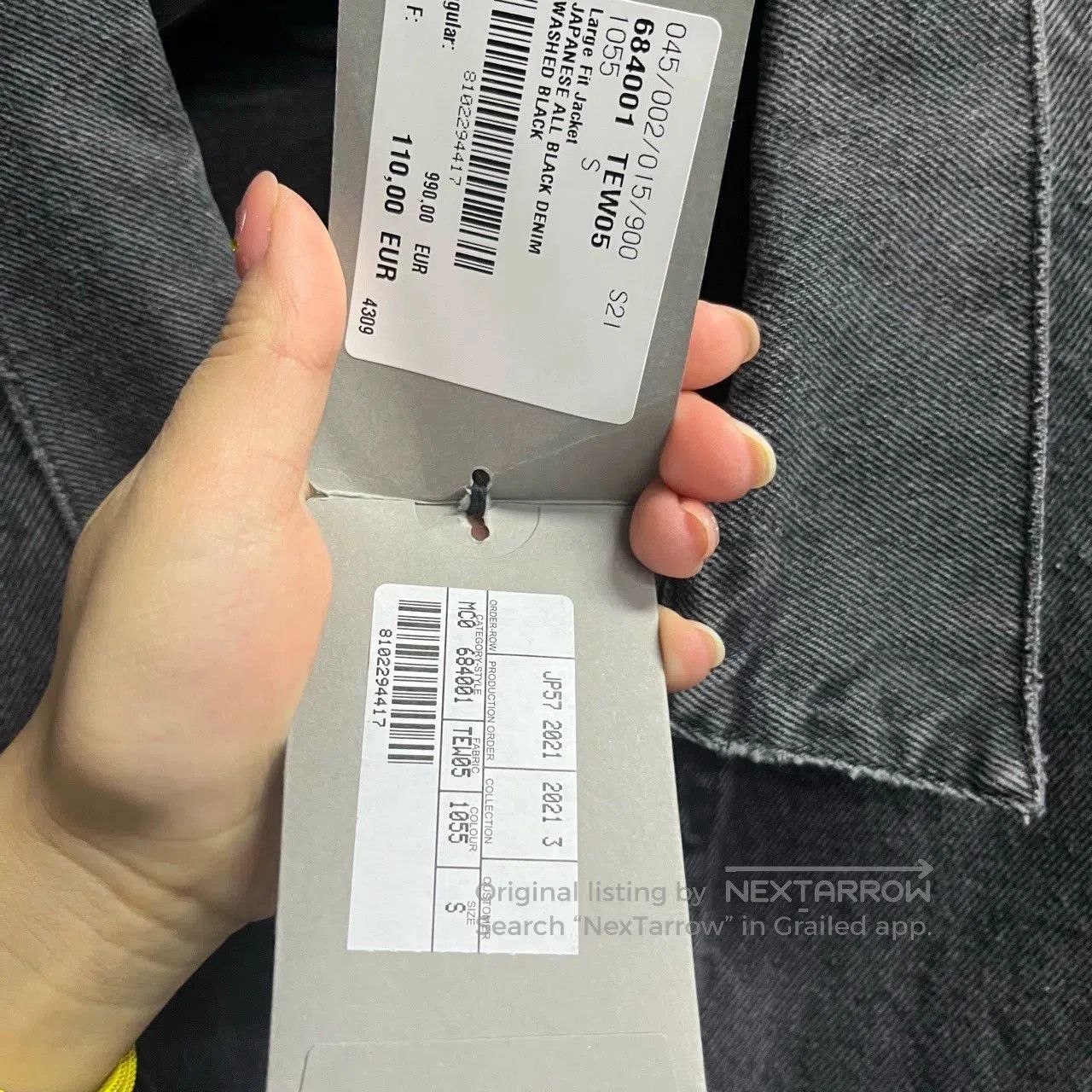Balenciaga Balenciaga Black Washed Denim Jacket. Size US S / EU 44-46 / 1 - 4 Thumbnail