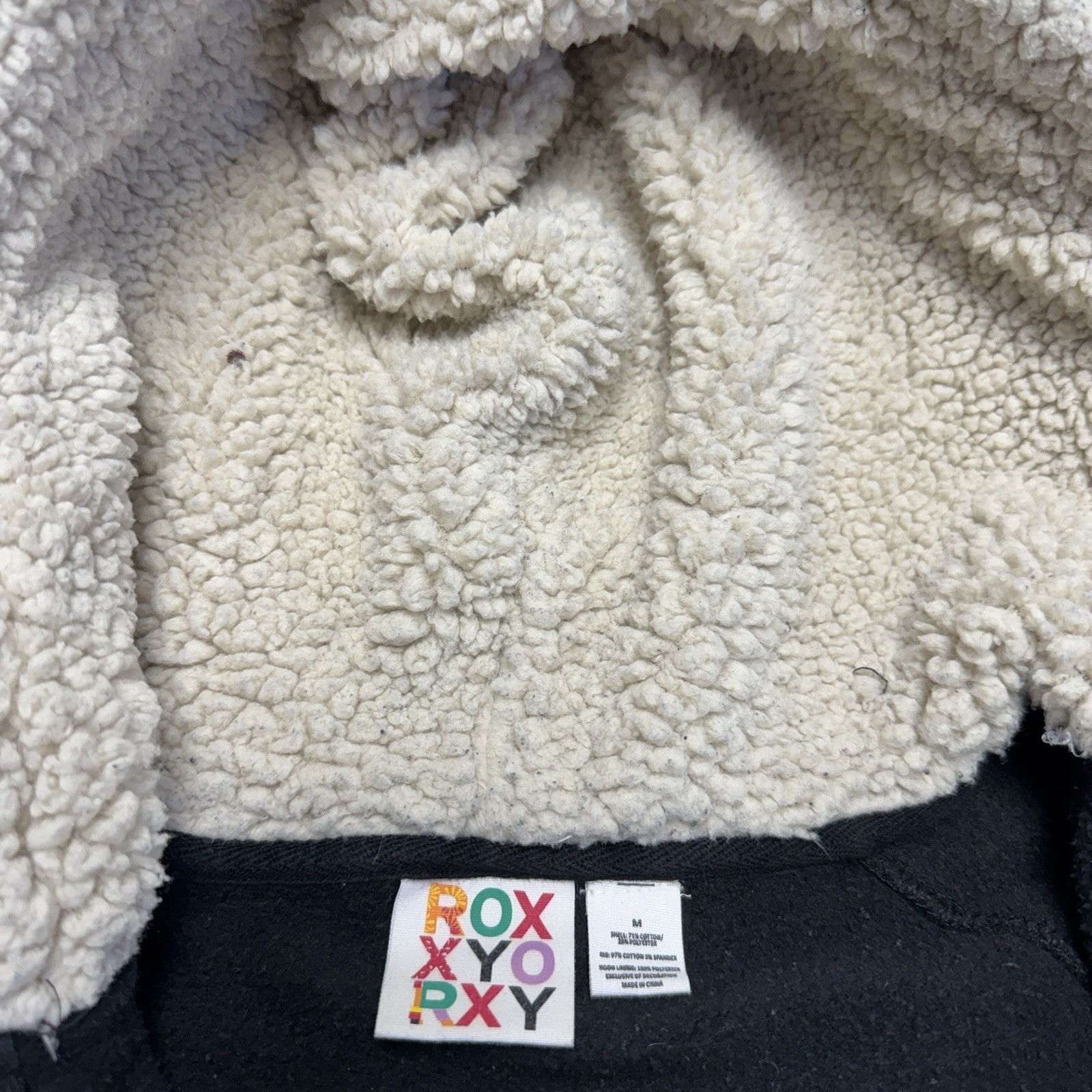 Vintage Roxy Hoodie Sweatshirt Womens Medium Full Zip Surf Y2K Retro Size M / US 6-8 / IT 42-44 - 9 Thumbnail