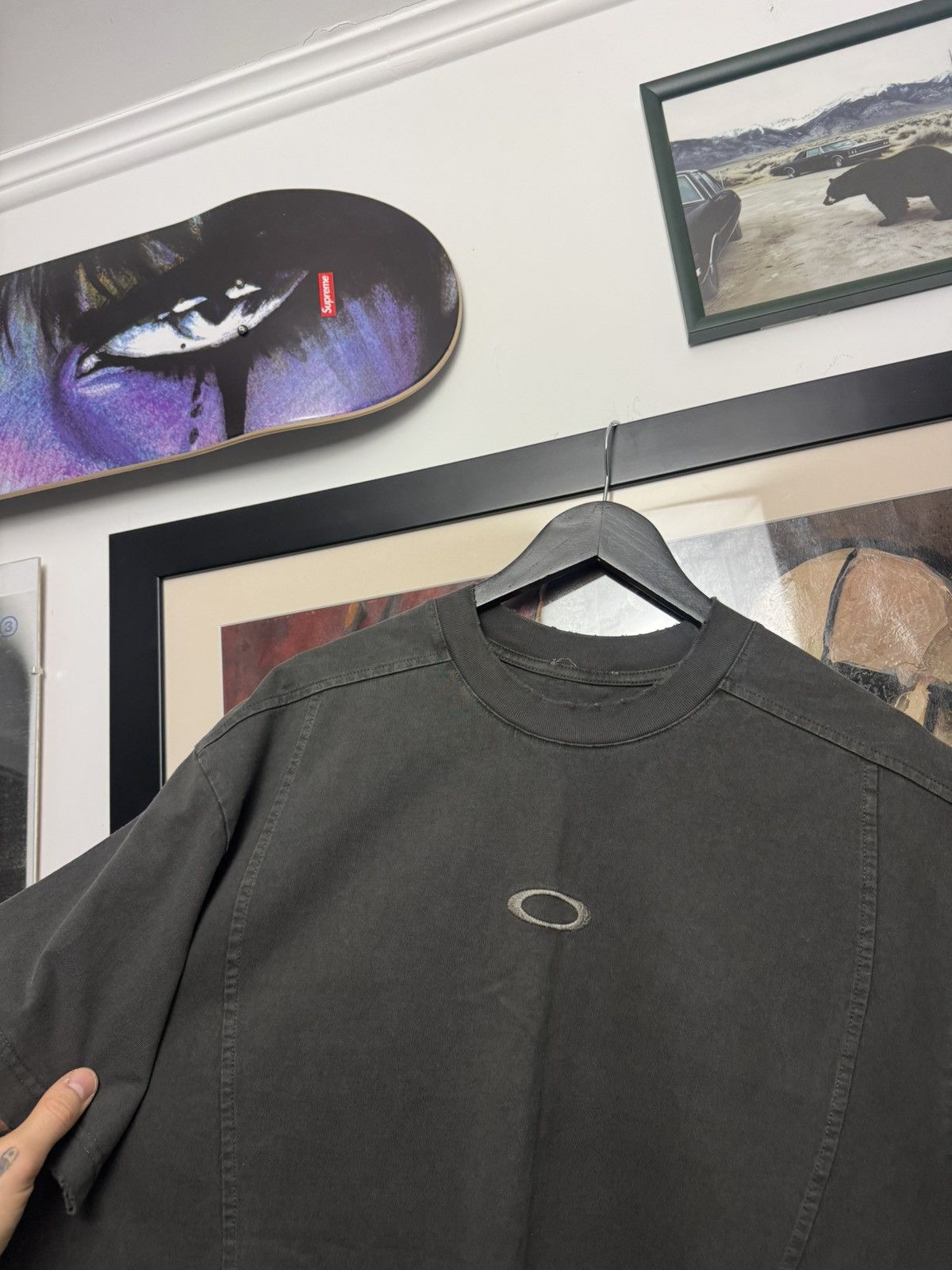 Oakley Vintage Oakley 90s Tee Logo Graphic Washed Skate Center Logo Size US L / EU 52-54 / 3 - 4 Thumbnail