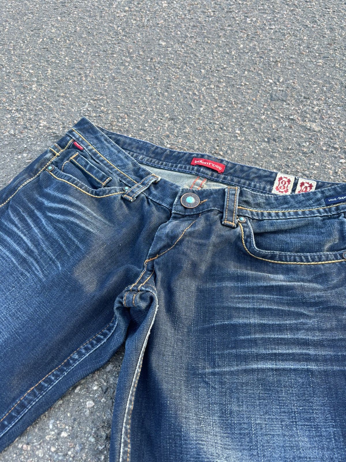 Japanese Brand × Vintage Vintage Y2k INDIAN ROSE Low Rise Jeans Size 34" / US 12 / IT 48 - 8 Thumbnail