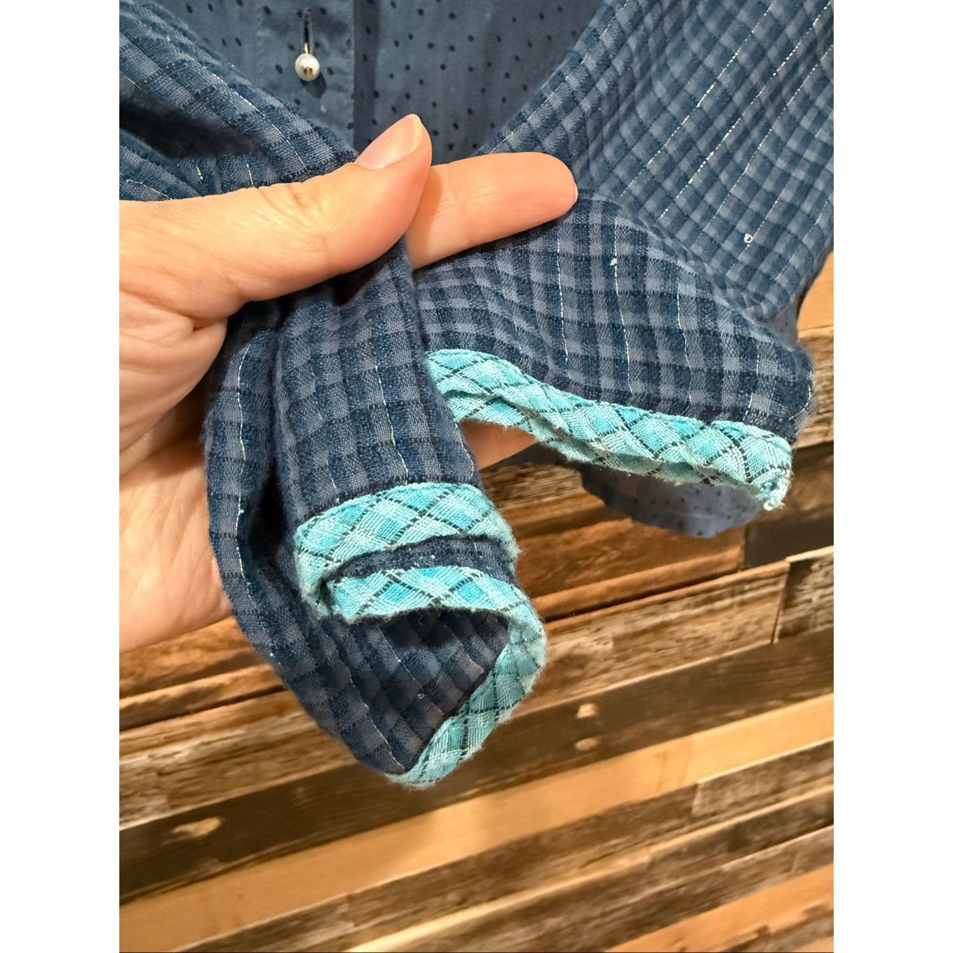 Guru Gudrun Sjoden blue button front top blouse size Small Size S / US 4 / IT 40 - 7 Thumbnail