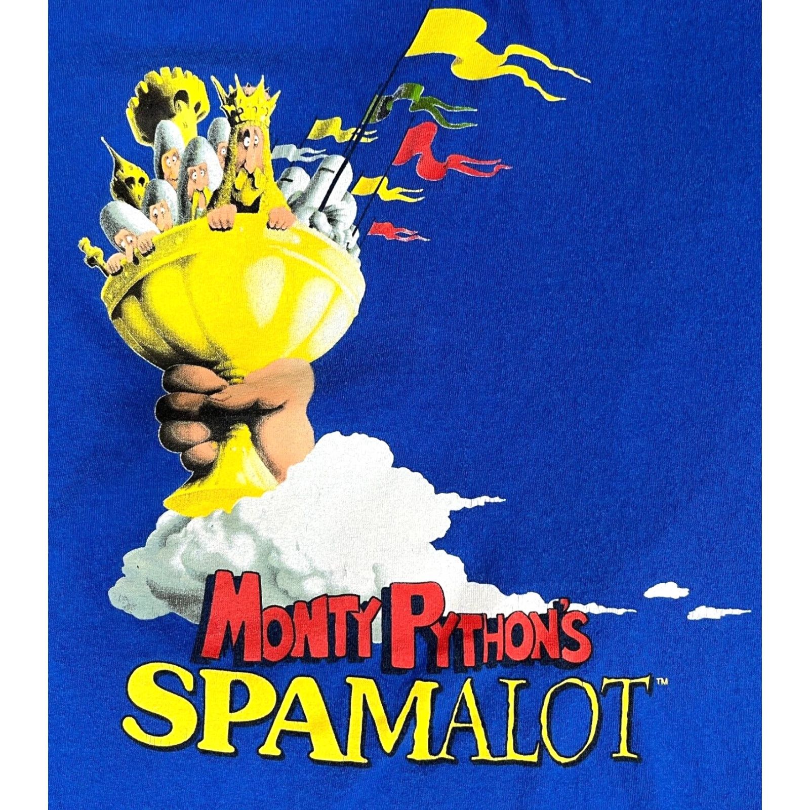 Gildan VINTAGE Men’s Gildan T-Shirt Monty Python’s SpamAlot Crew Neck Short Sleeve Blue 100% Cotton Size M Mens Size US M / EU 48-50 / 2 - 3 Thumbnail