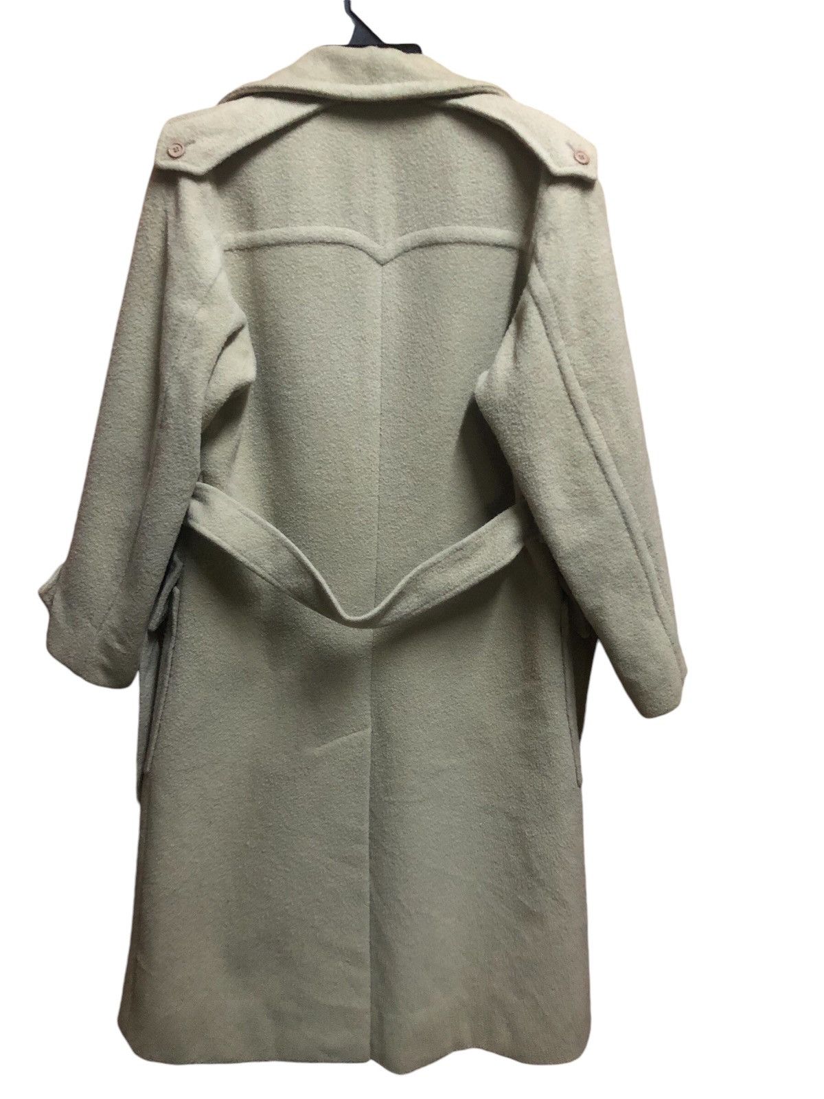 Saint Laurent Paris Rare !! Vintage Saint Laurent Wool Double Breast Long Coat Size US M / EU 48-50 / 2 - 2 Thumbnail