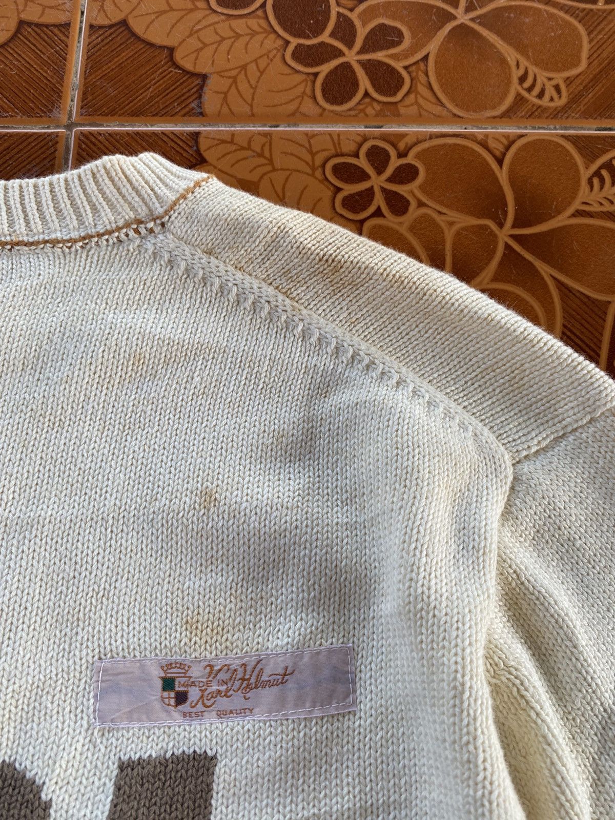 Karl Helmut Vintage karl Helmut Patchwork Sweatshirt Size US M / EU 48-50 / 2 - 9 Thumbnail