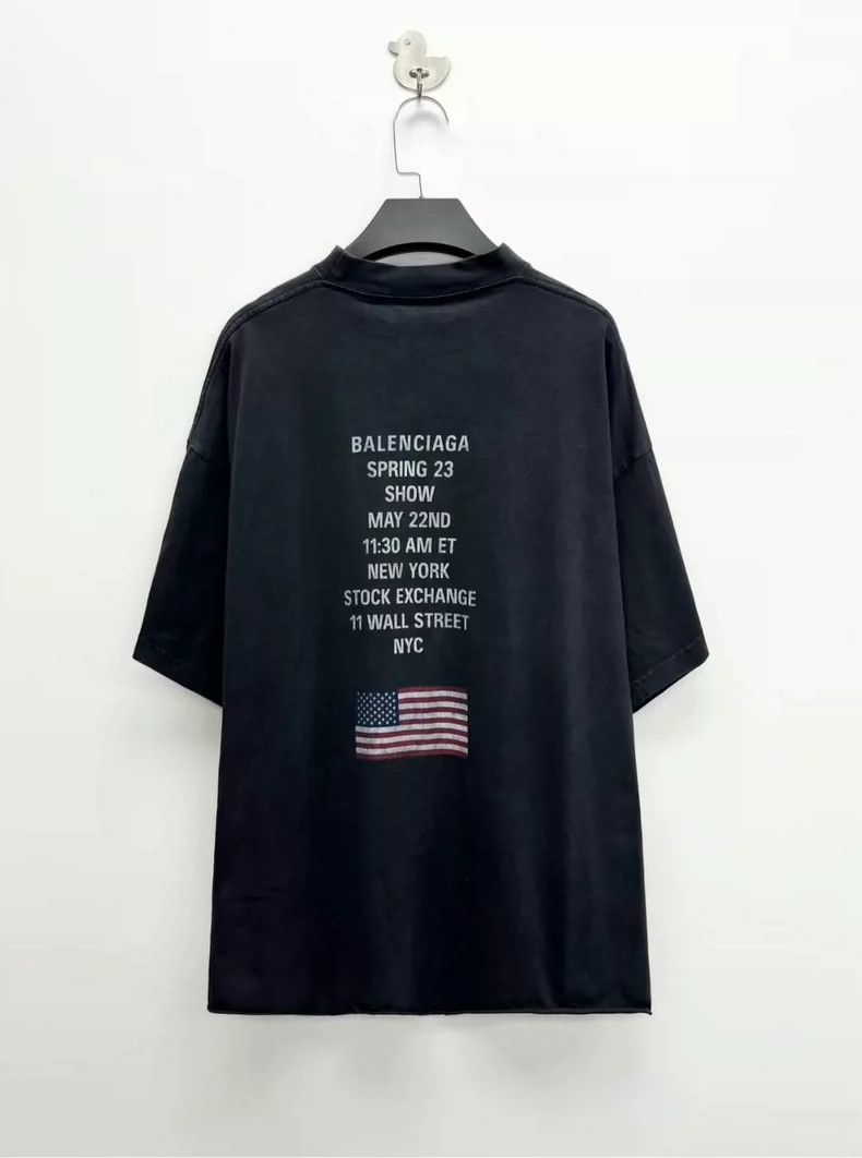 Balenciaga Balenciaga Washed and Worn Black and Blue NYSE Limited Let Size US M / EU 48-50 / 2 - 2 Thumbnail