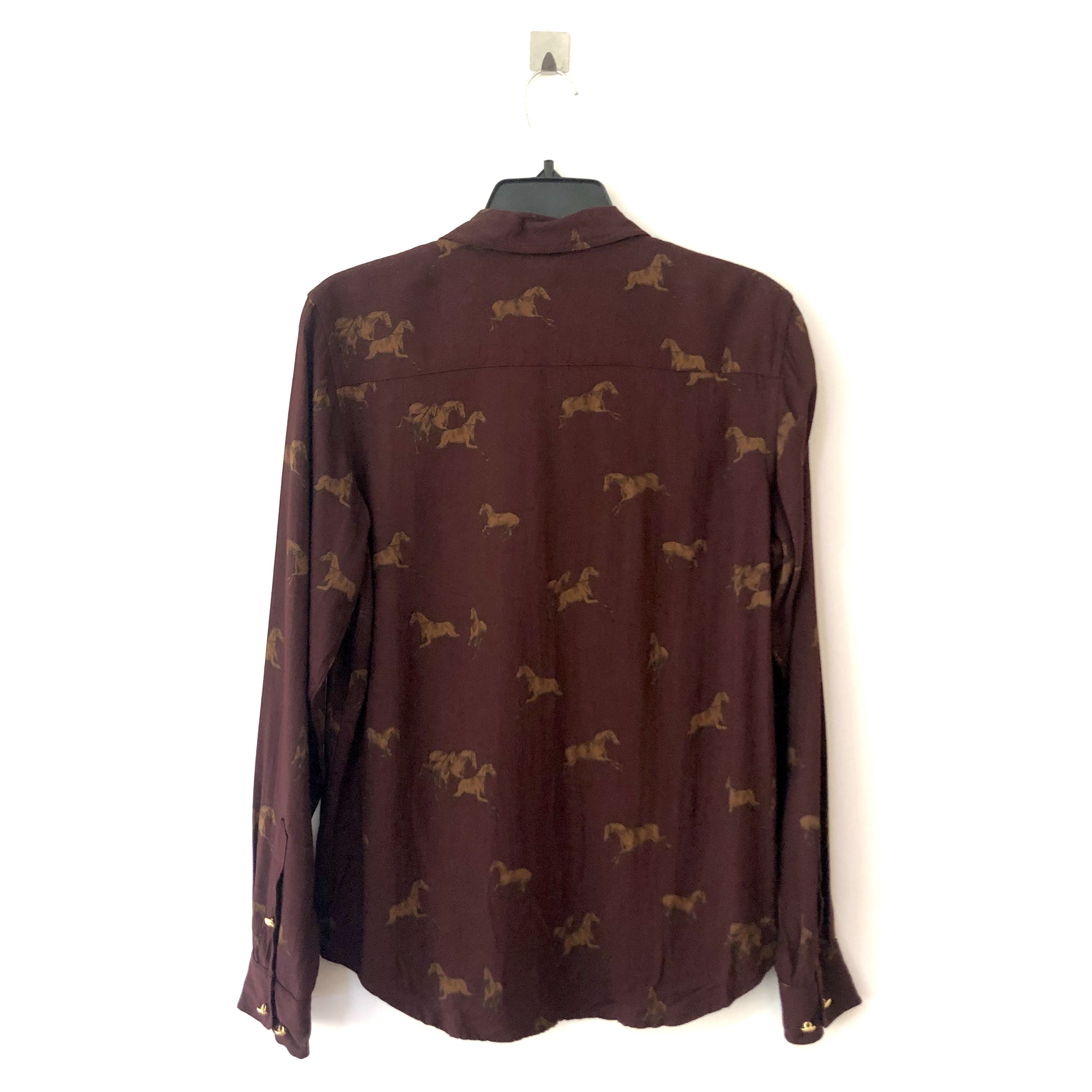 Lauren Ralph Lauren Lauren Ralph Lauren Women's Shirt Horse Print Rayon/Wool Size S / US 4 / IT 40 - 2 Thumbnail