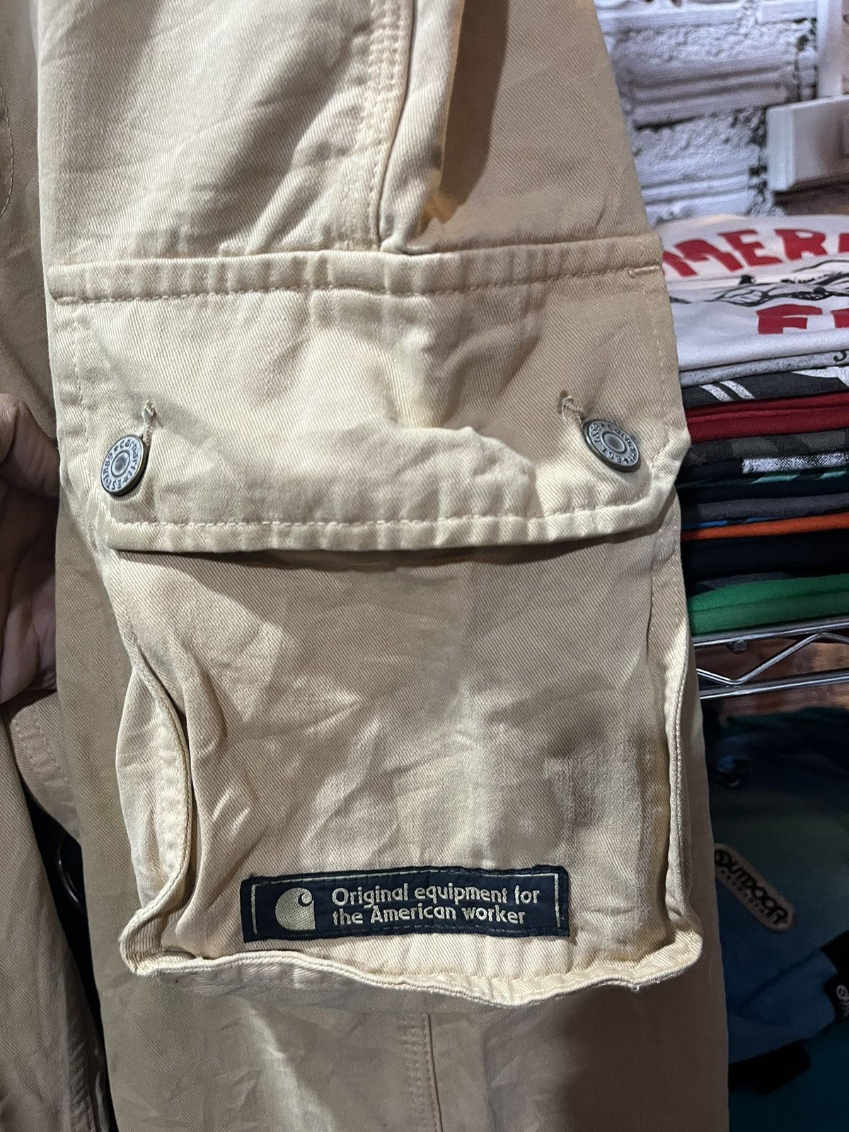 Carhartt × Vintage Carhartt One Pocket Cargo Pants Logo Size US 36 / EU 52 - 3 Thumbnail