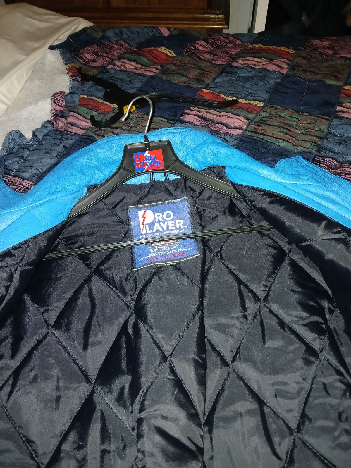 NFL Vintage Suede NFL Carolina Panthers Varsity Jacket Size US XL / EU 56 / 4 - 6 Thumbnail