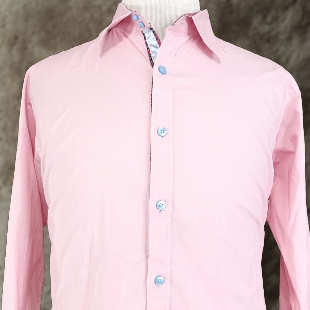 Cremieux VINTAGE Cremieux Shirt Men XL Pink Floral Long Sleeve Casual Button Up Fabric: Cotton Spandex Size US XL / EU 56 / 4 - 1 Thumbnail