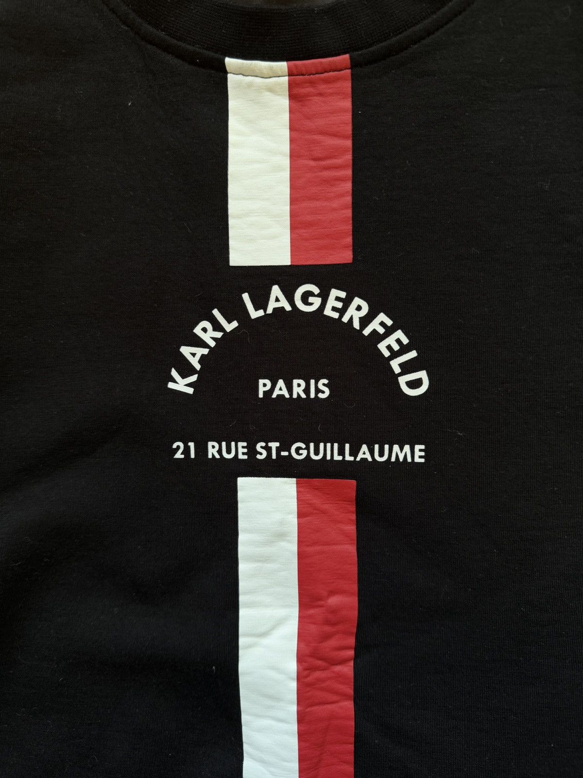 Designer × Karl Lagerfeld Karl Lagerfeld centre logo sweatshirt black Size M / US 6-8 / IT 42-44 - 3 Thumbnail