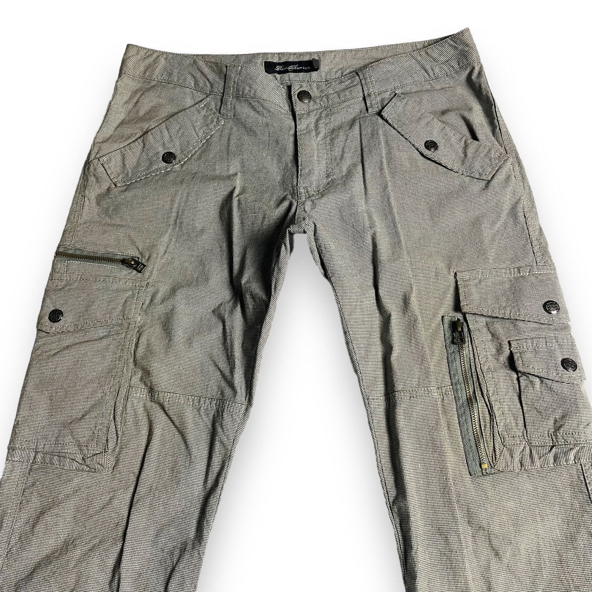 20471120 🇯🇵 VINTAGE ROOT THREE STRIPE FLARED CARGO PANTS Size US 32 / EU 48 - 3 Thumbnail