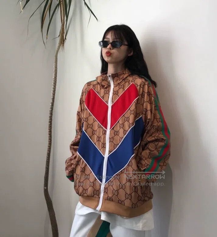 Gucci Gucci Colour block striped logo jacquard full print stand- Size US XS / EU 42 / 0 - 8 Thumbnail