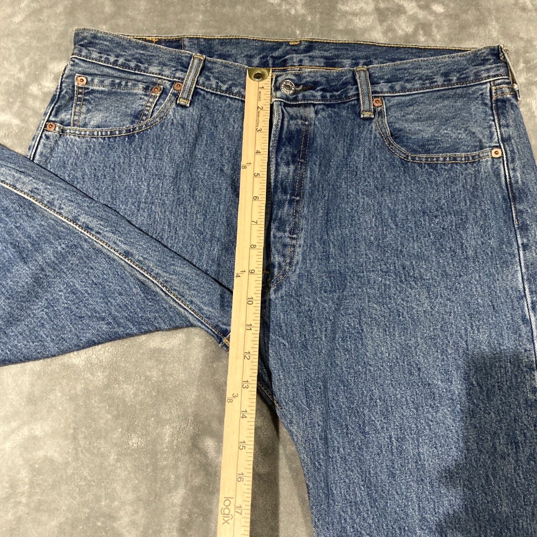 Levi's Levi's 501 Jeans Men 36x30 Blue Button Fly Straight Denim Pants Jeans Western 501 XX 90s" Size US 36 / EU 52 - 4 Thumbnail