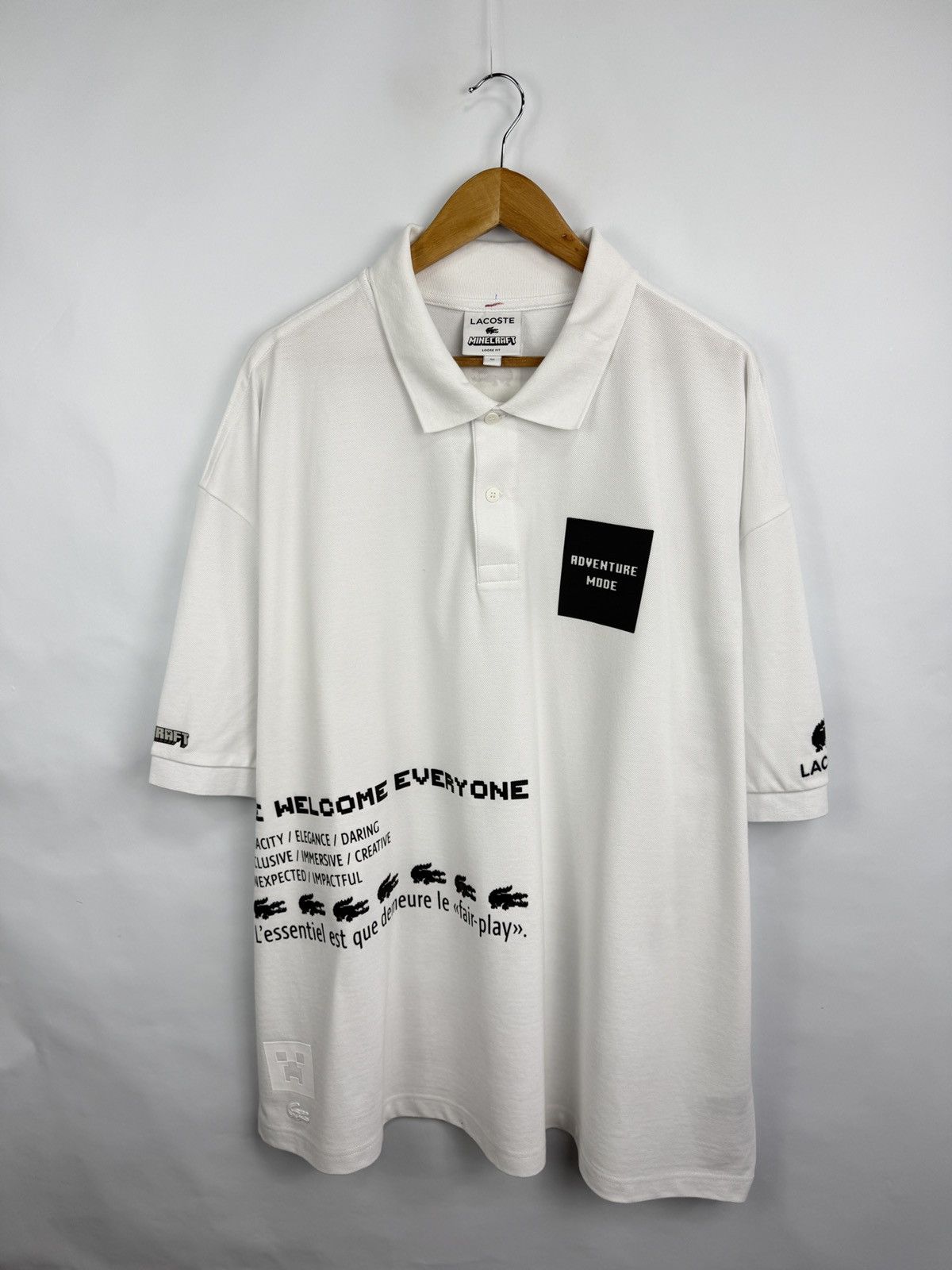 Lacoste 🇫🇷 Lacoste Minecraft Loose Fit Polo T-Shirt Made in France Size US XXL / EU 58 / 5 - 9 Thumbnail