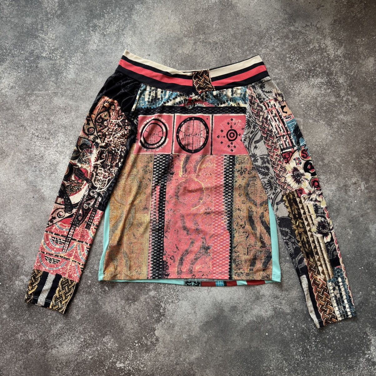 20471120 Save the Queen Y2K Crazy Blouse (Jean Paul Gaultier Style) Size XL / US 12-14 / IT 48-50 - 3 Thumbnail