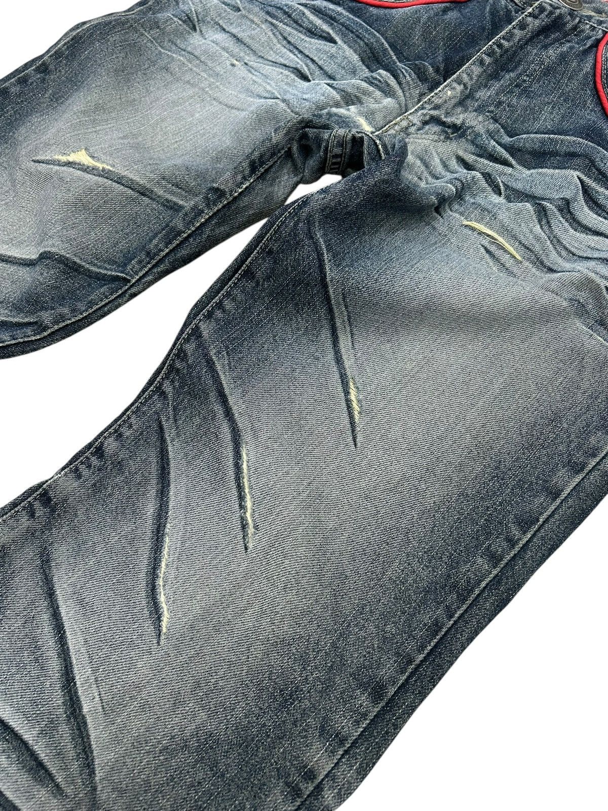 If Six Was Nine American Amore Puro Japan Jean Whisker Light Washed Size US 31 - 7 Thumbnail
