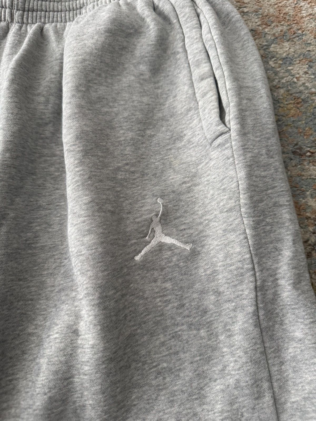 Jordan Brand Jordan Y2K Baggy Grey Sweatshorts 2XL Grunge Size US 32 / EU 48 - 2 Thumbnail