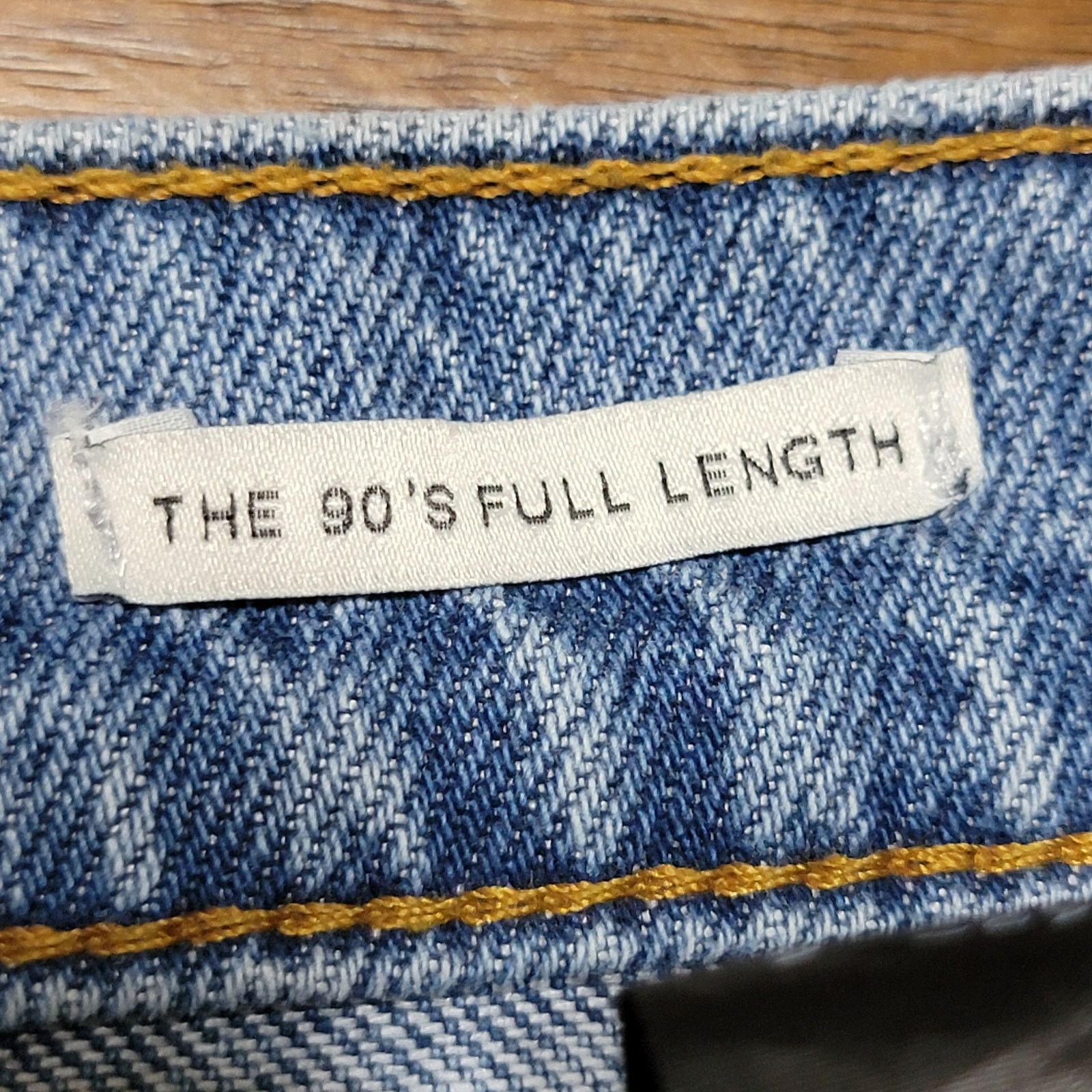 Zara Zara 90's Full Length Straight Denim Jeans w/ Raw Hem - 6 Size 28" / US 6 / IT 42 - 6 Thumbnail