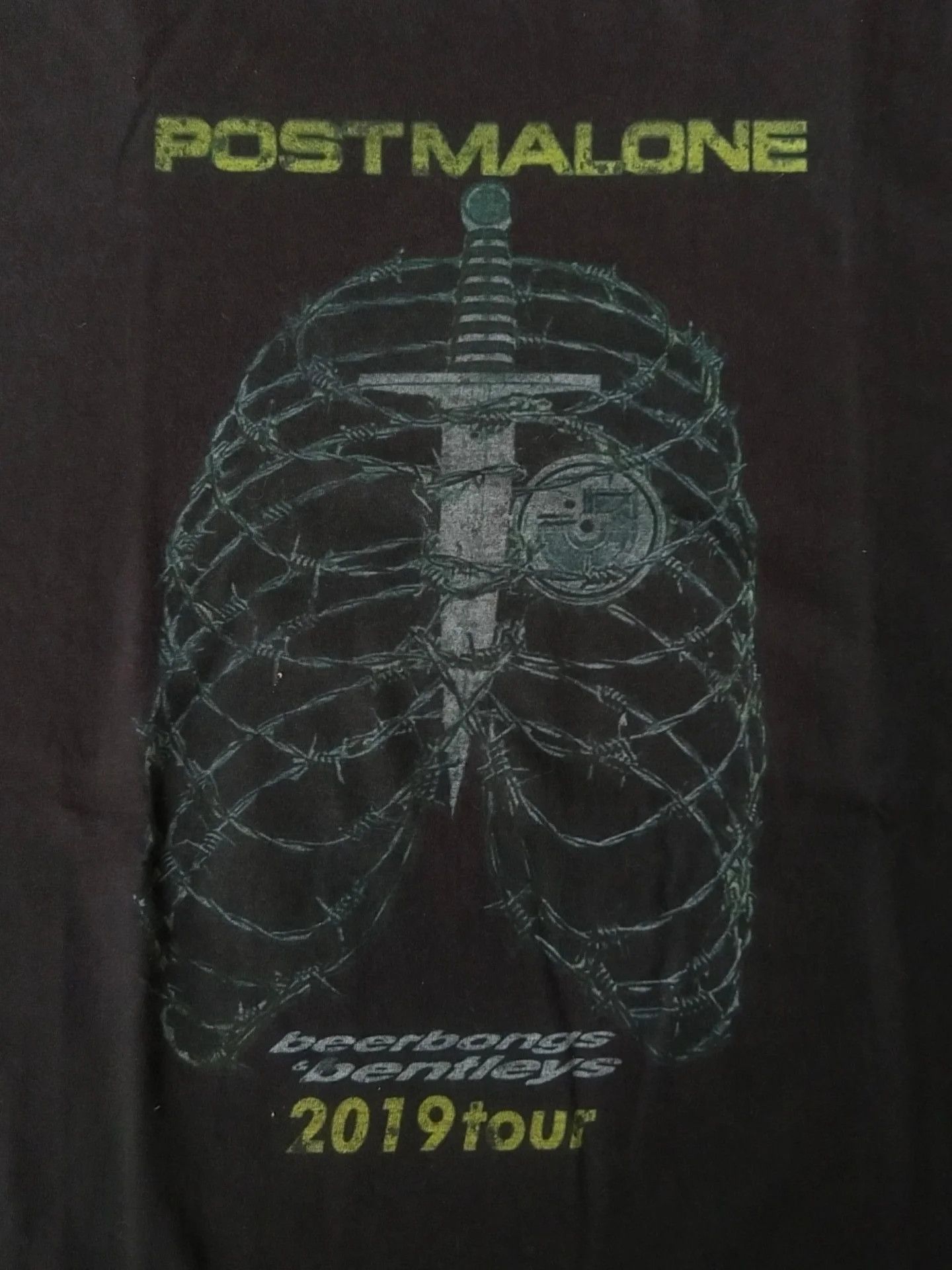 Rap Tees Post Malone 2019 Tour Graphic Rap Music Tee Size US XL / EU 56 / 4 - 2 Thumbnail