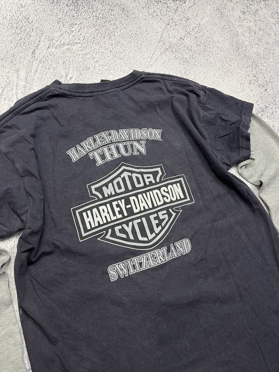 Harley Davidson Vintage 2009 Harley Davidson Switzerland Thun Tee Shirt Rare Size M / US 6-8 / IT 42-44 - 11 Thumbnail